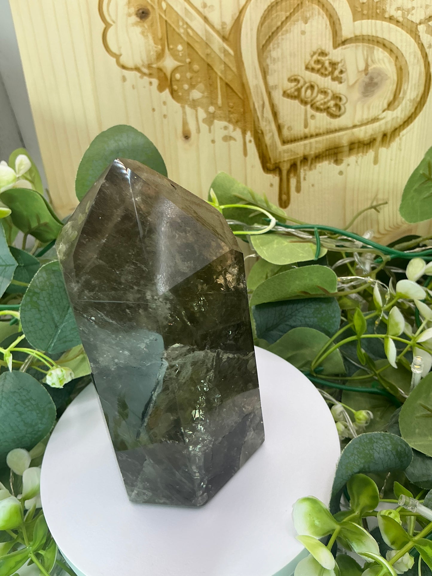 Smokey Quartz Tower (Morion Quartz) 1029g