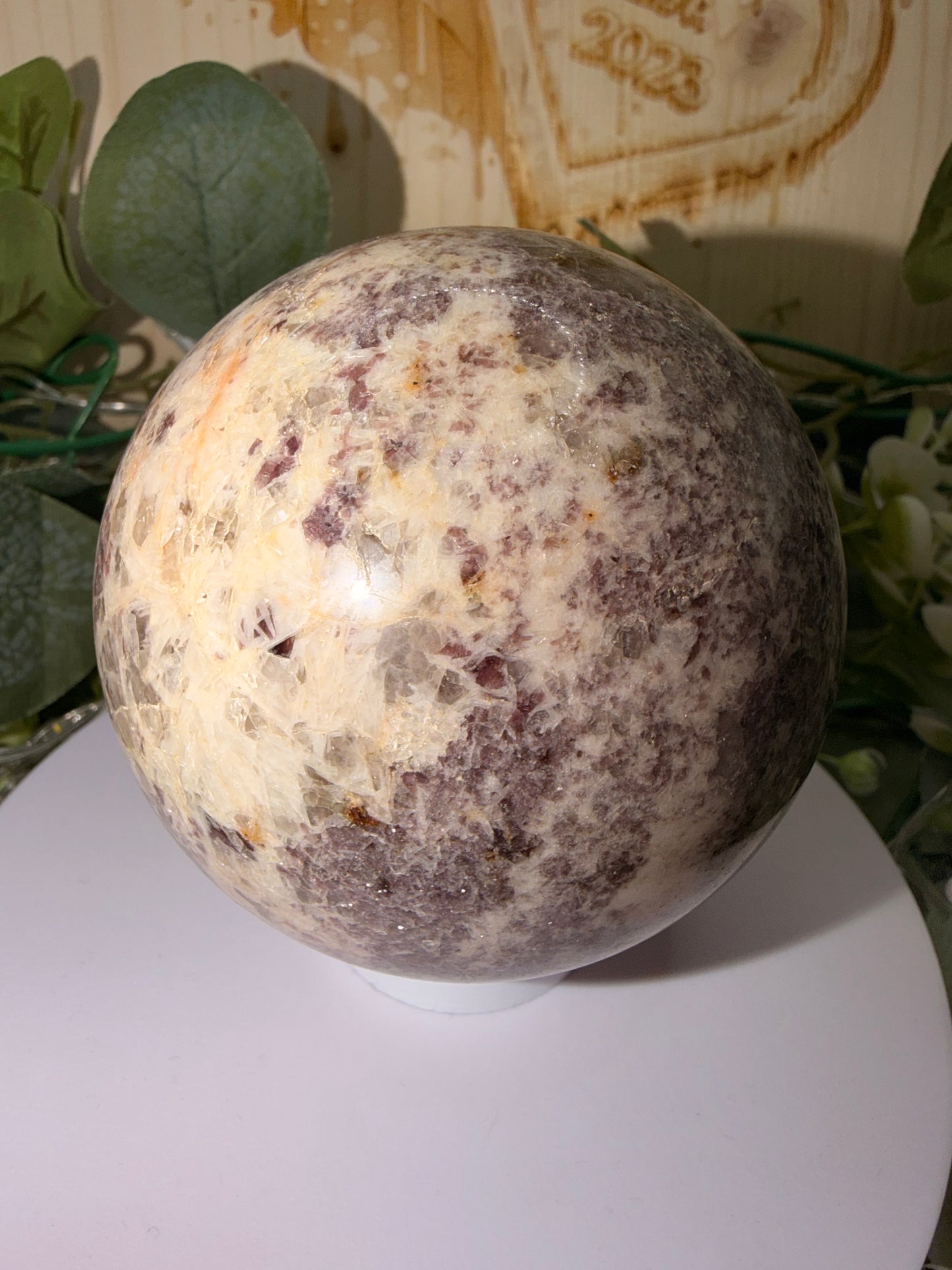 Lepidolite Sphere 841g