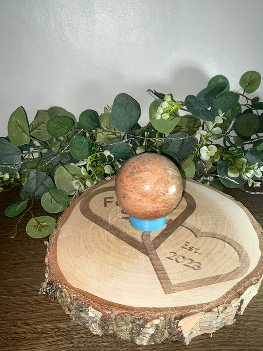 Peach Moonstone Sphere 456g