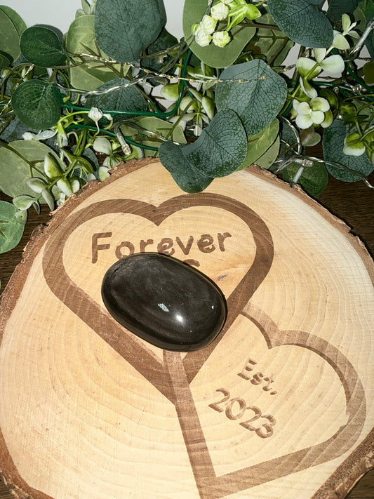 Silver Sheen Obsidian Palm 125g