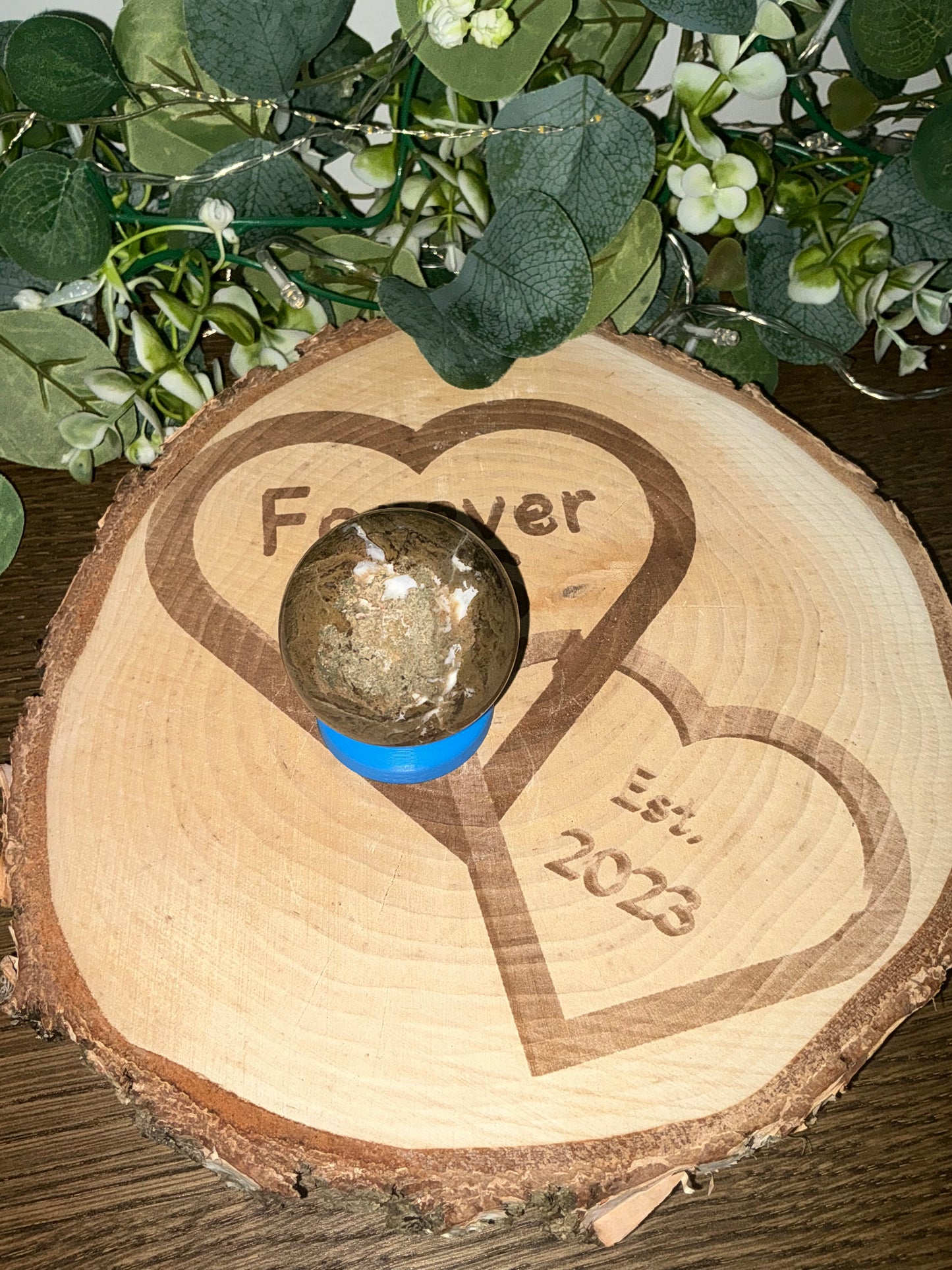 Moss Agate Sphere 149g