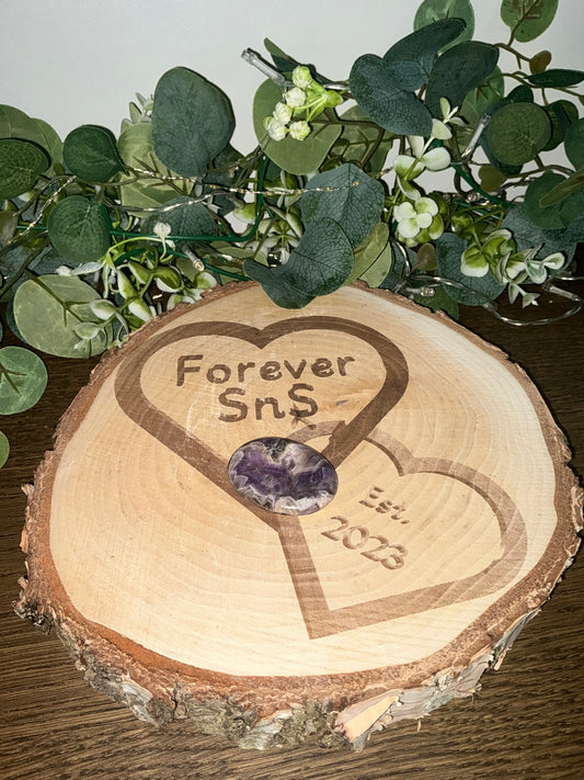 Chevron Amethyst Worry Stone 20g