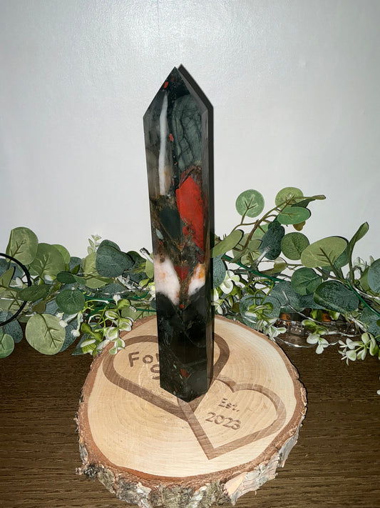 African Blood Stone Tower 1203g