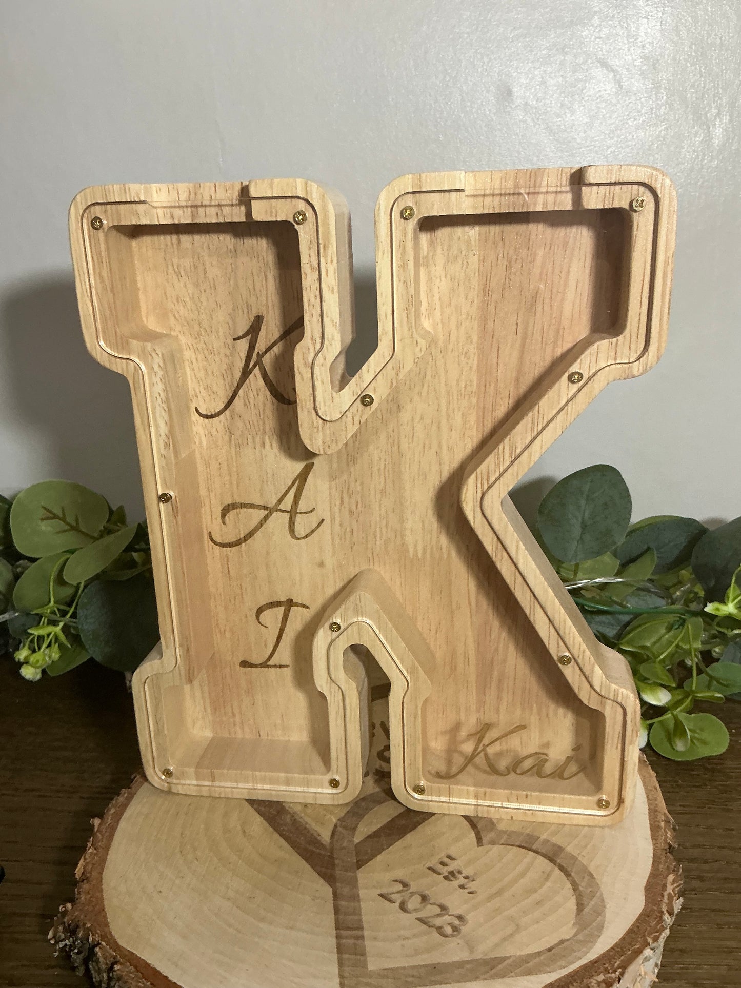 Custom Laser Engraved K Money Boxes (Kai, Kobe)