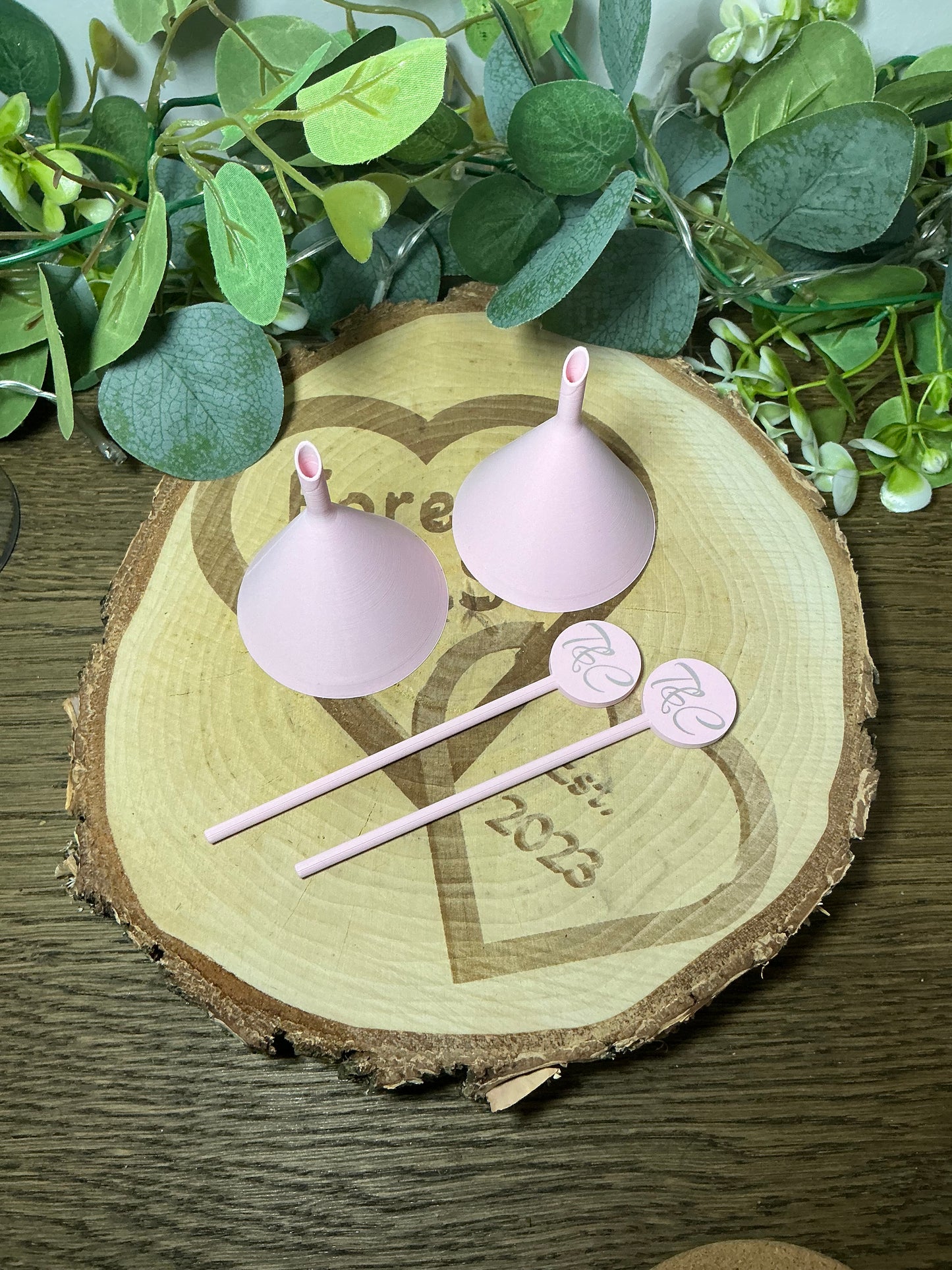 Funnel & Poker For Snow Globe cups.