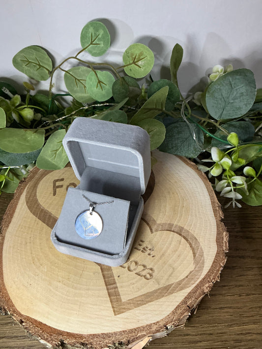Personalised Stainless Steel Circle Necklace