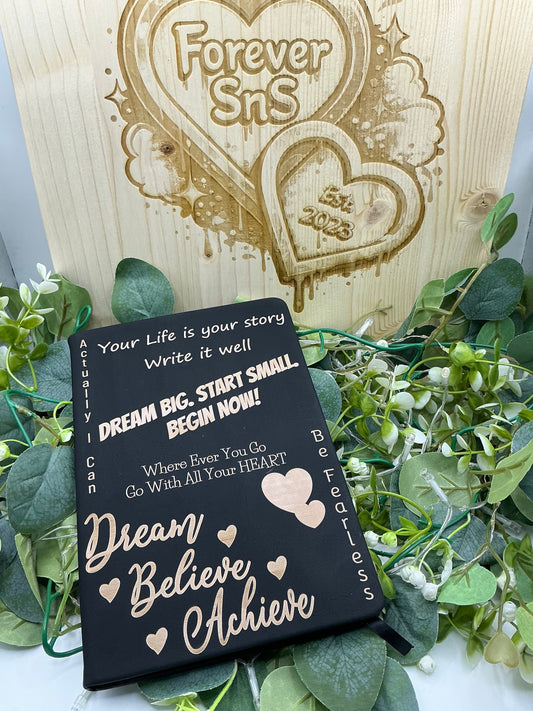Inspiration Notebook Laser Engraved