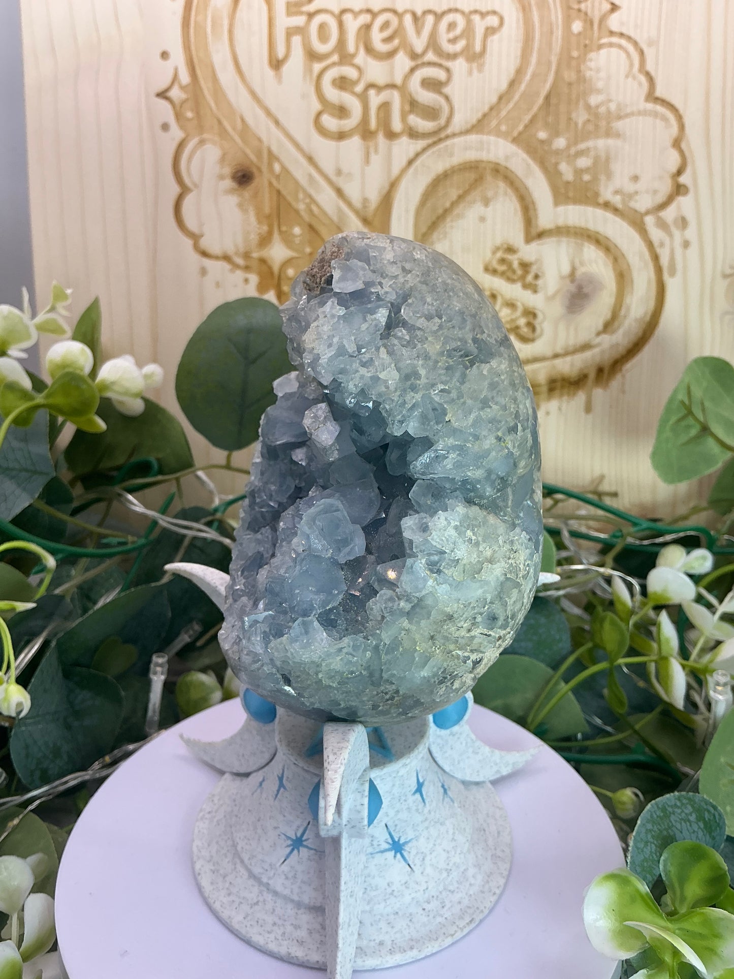 Blue Celestite Egg 955g