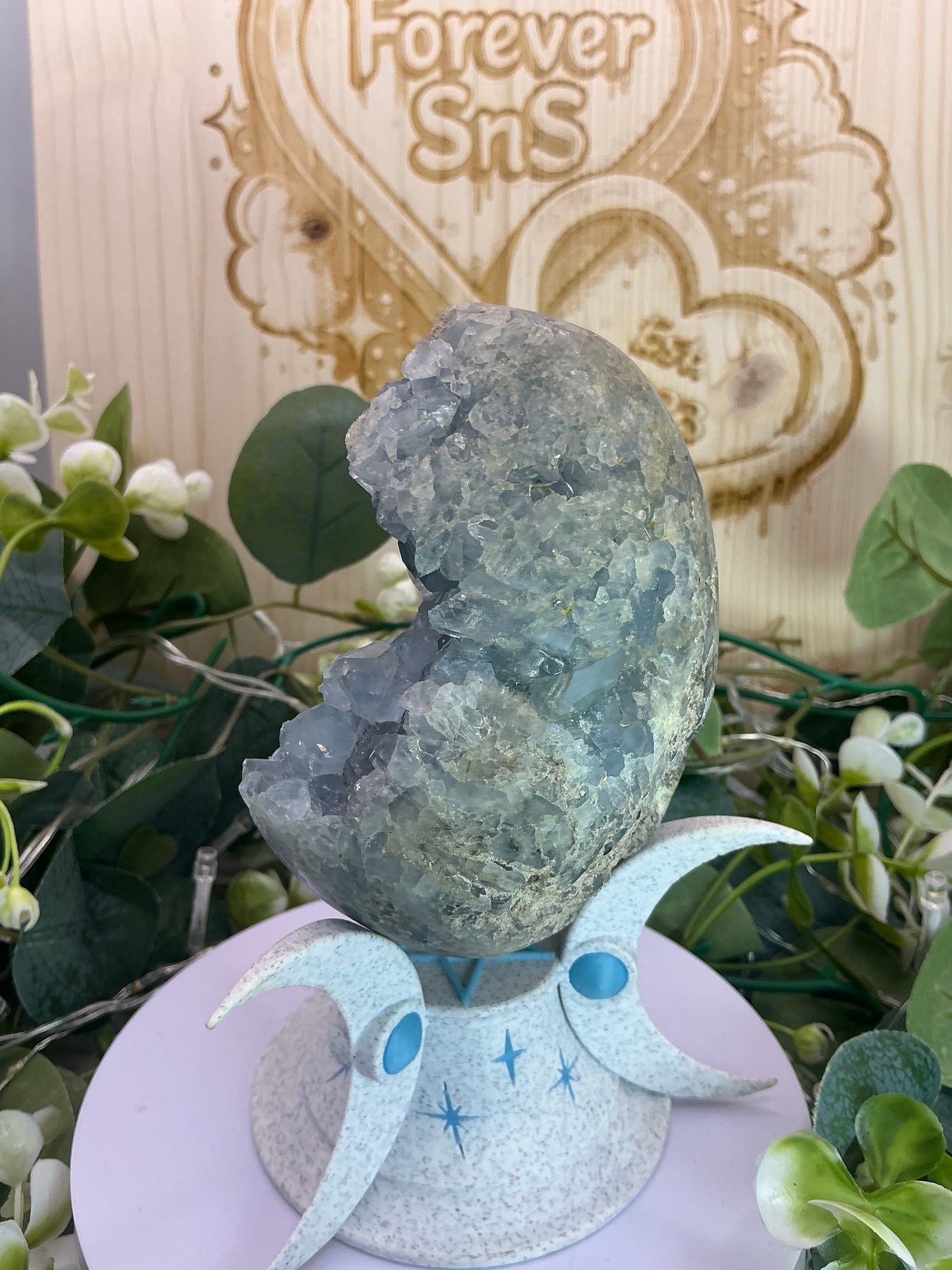 Blue Celestite Egg 955g