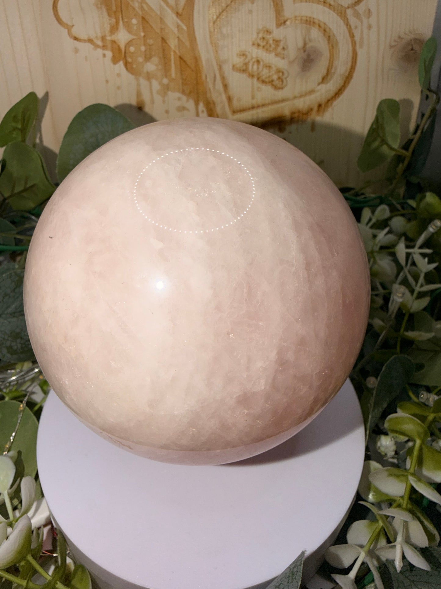 Extra Large Rose Quartz Sphere 2072g