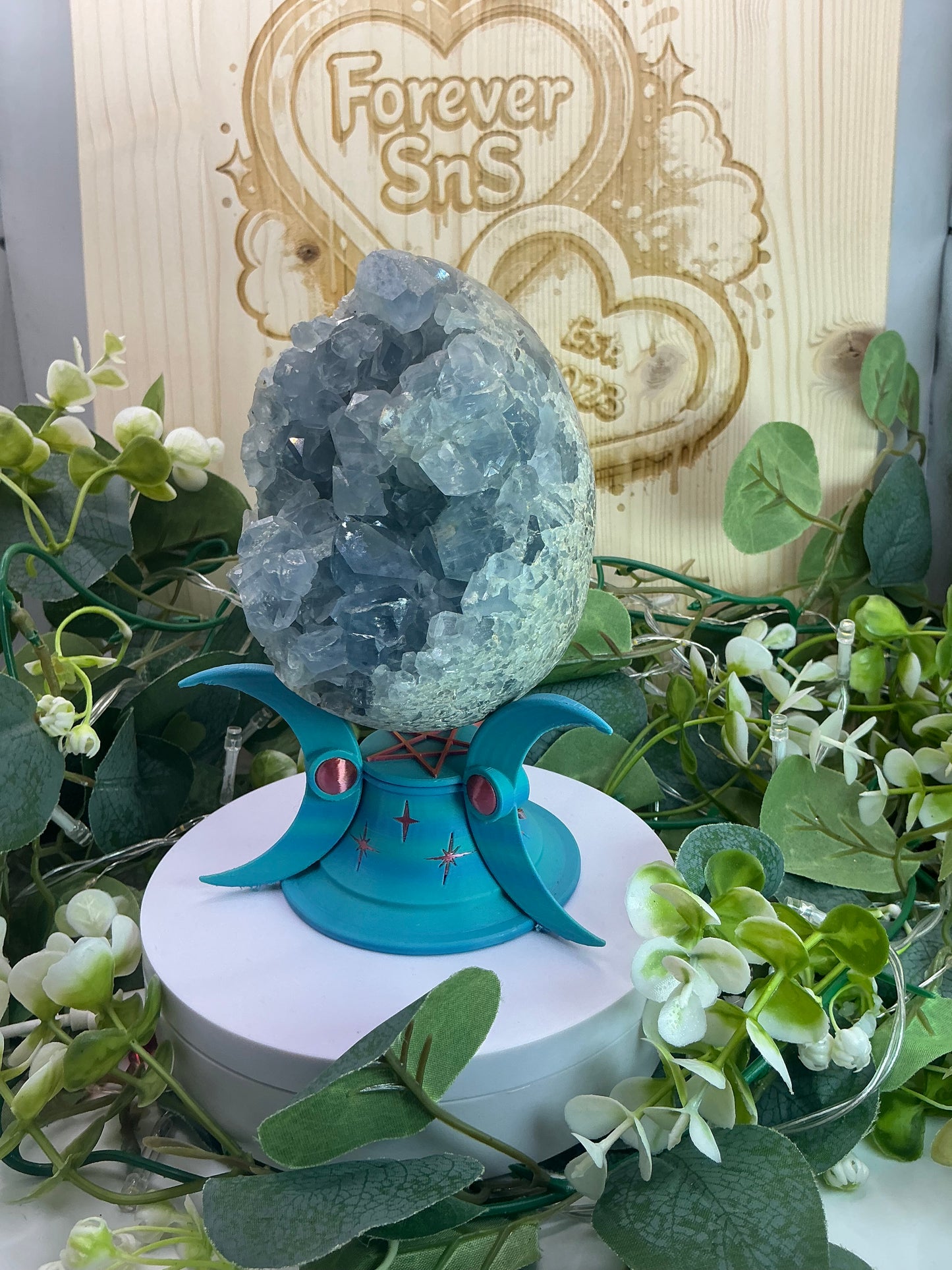 Blue Celestite Egg 1348g