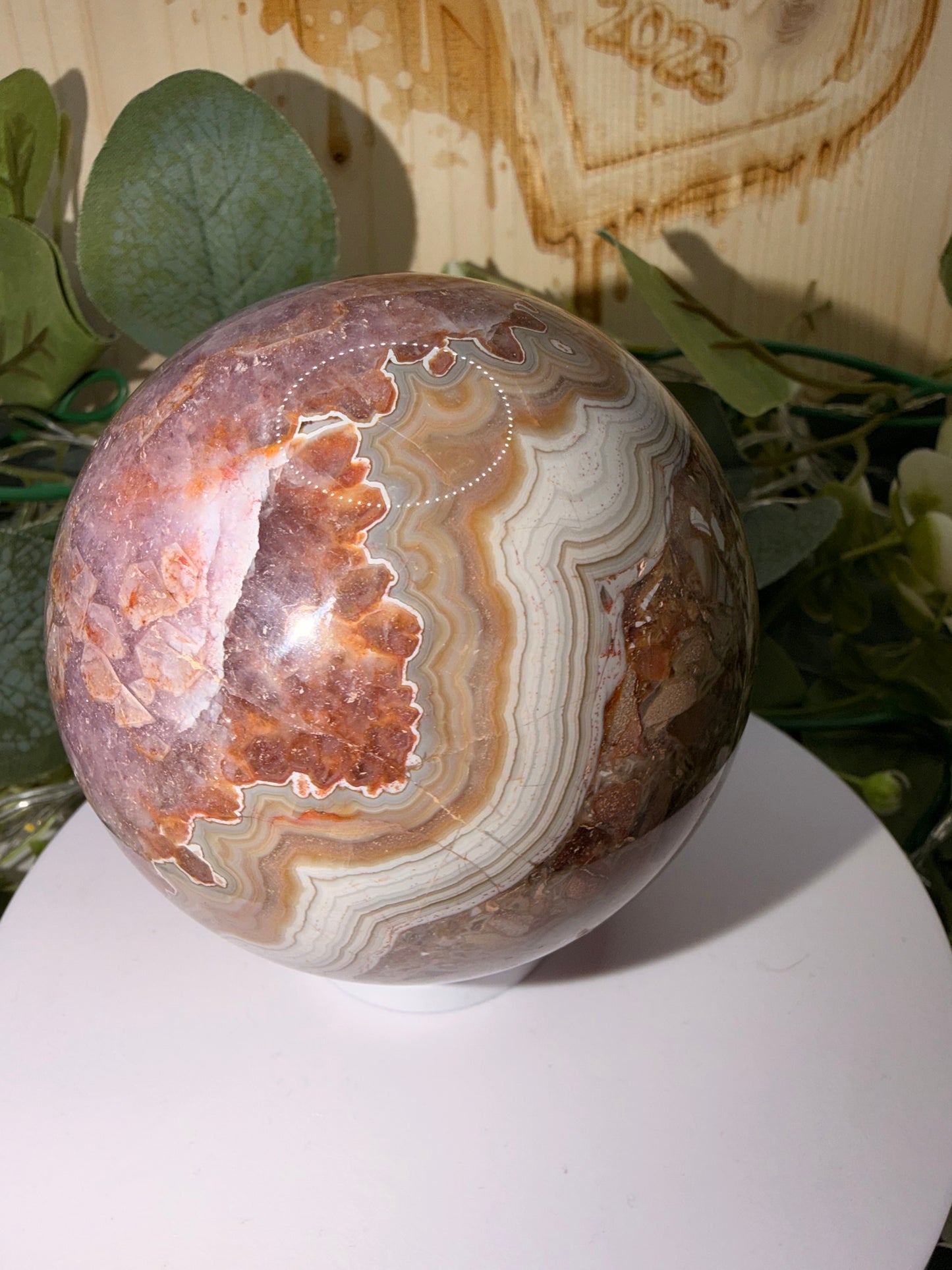 Amethyst x Agate Sphere 725g