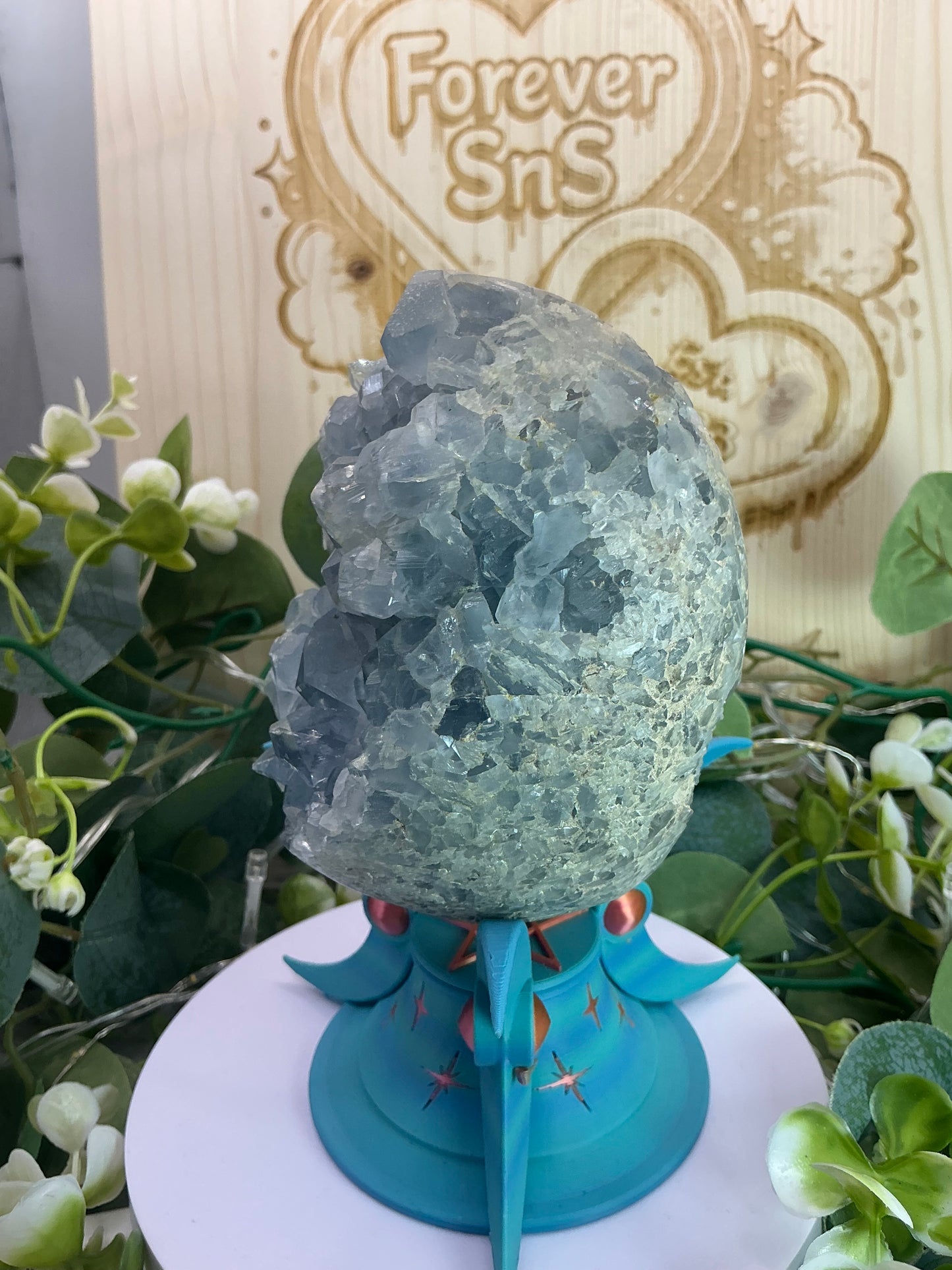 Blue Celestite Egg 1348g