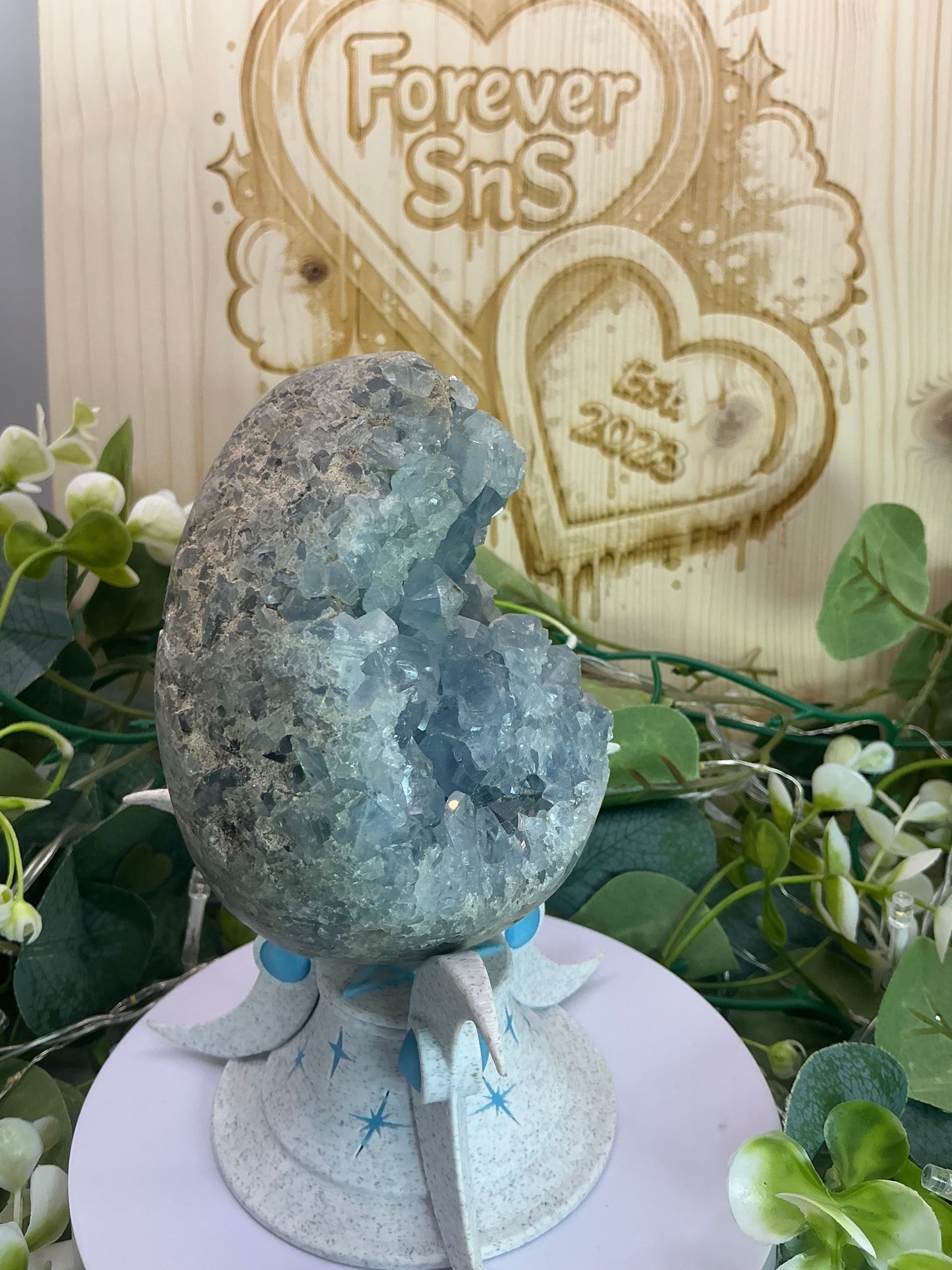 Blue Celestite Egg 955g