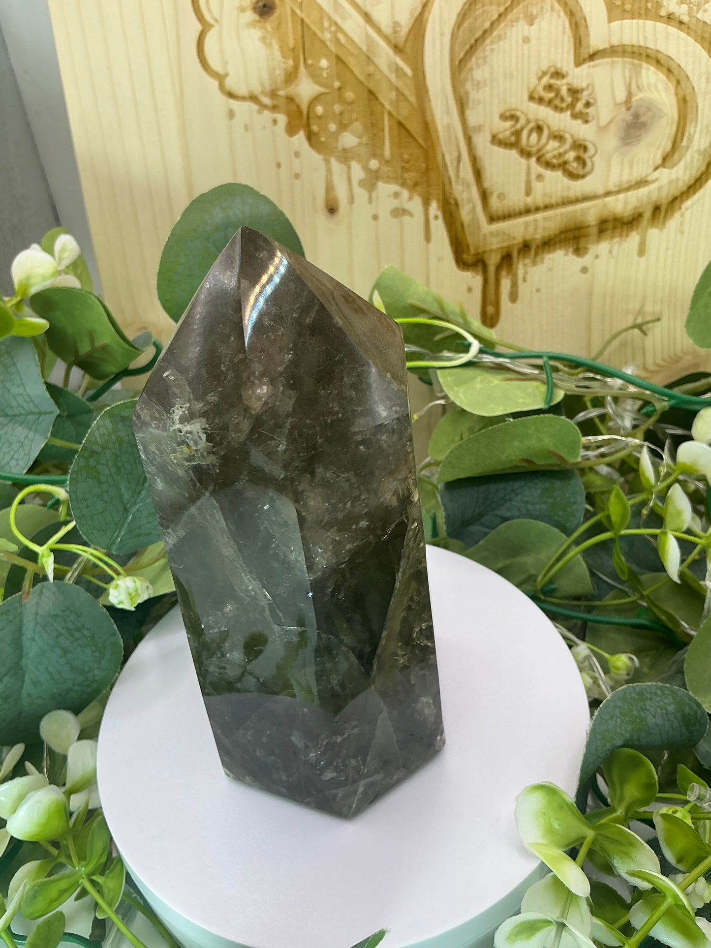 Smokey Quartz Tower (Morion Quartz) 1029g