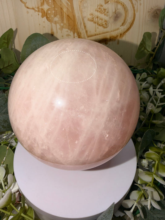 Extra Large Rose Quartz Sphere 2072g