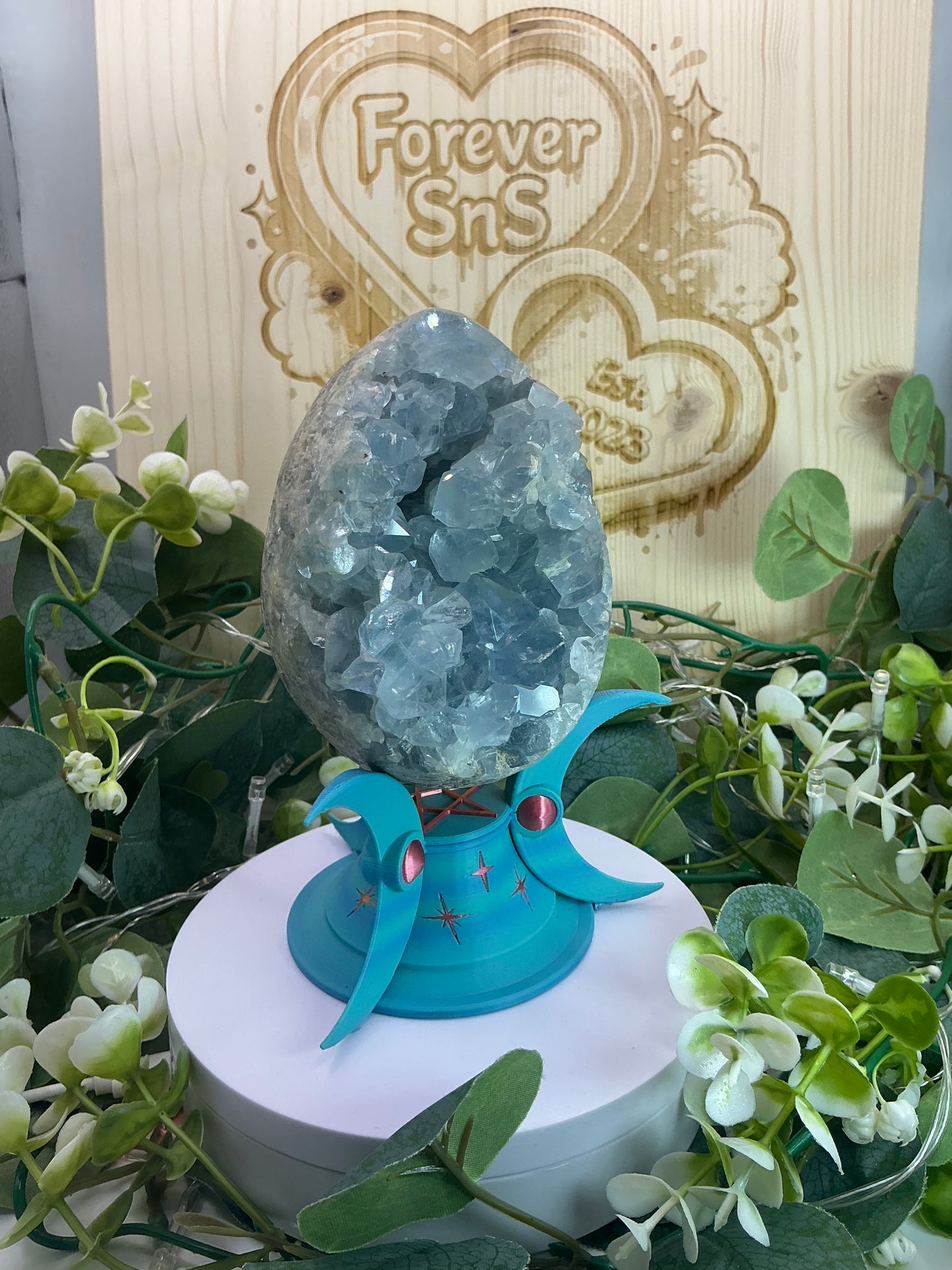 Blue Celestite Egg 1348g