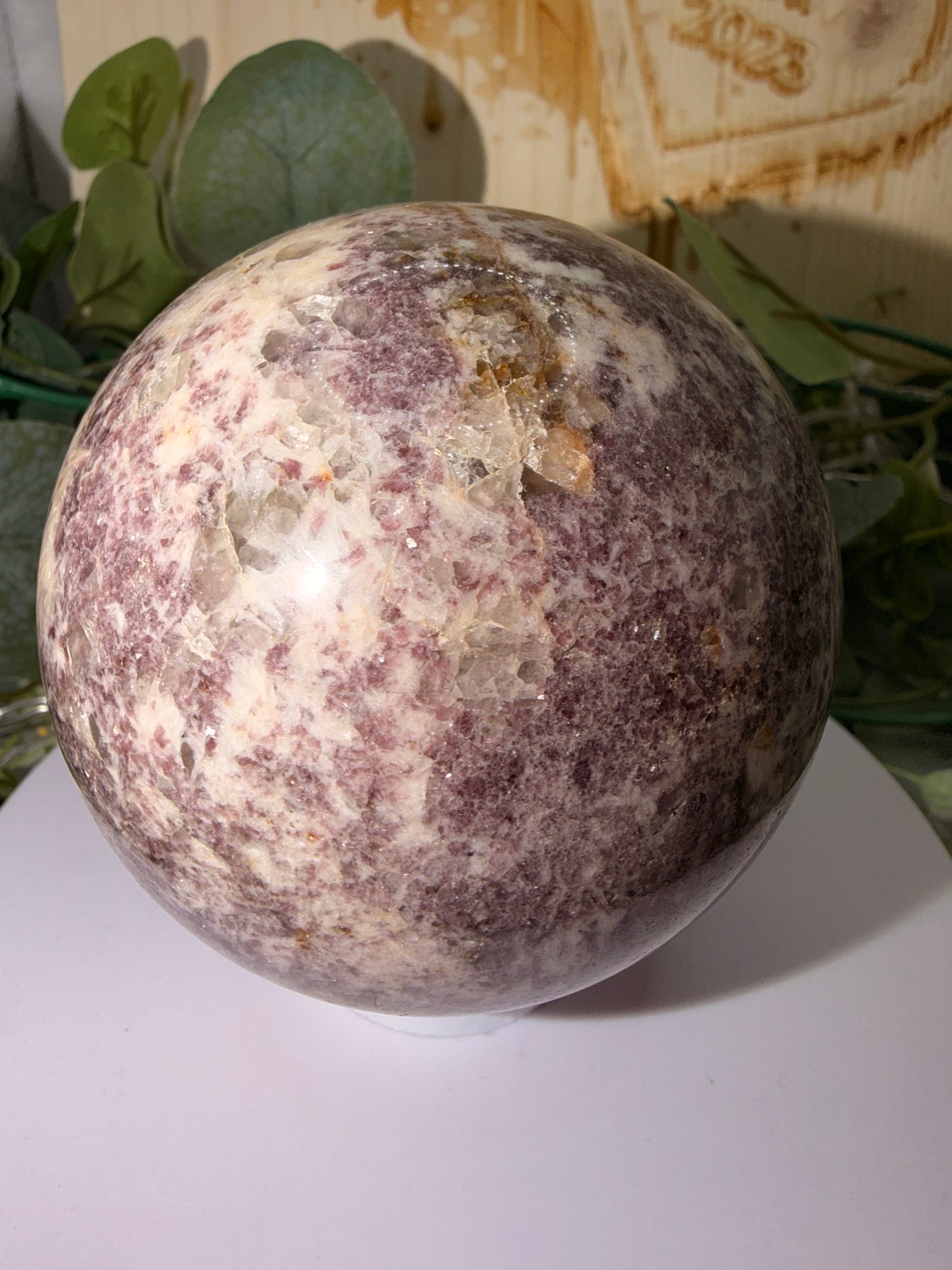 Lepidolite Sphere 841g