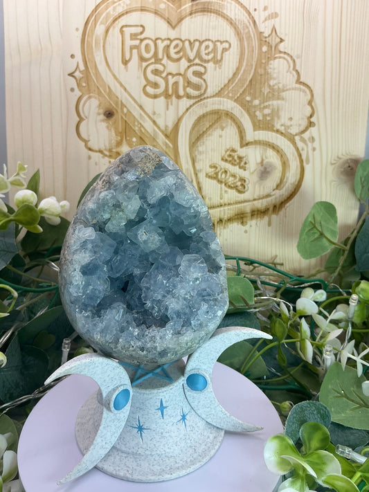 Blue Celestite Egg 955g