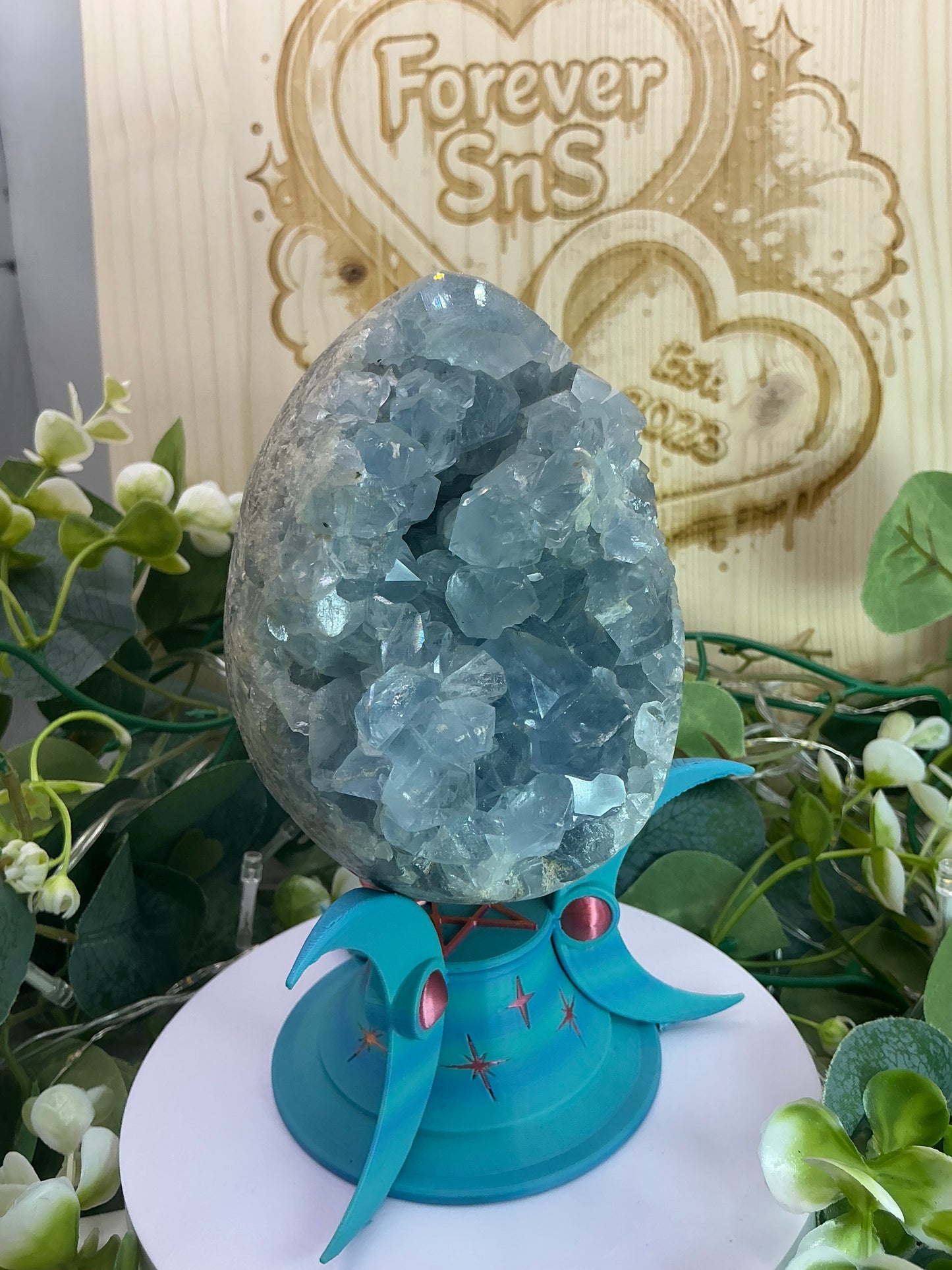 Blue Celestite Egg 1348g