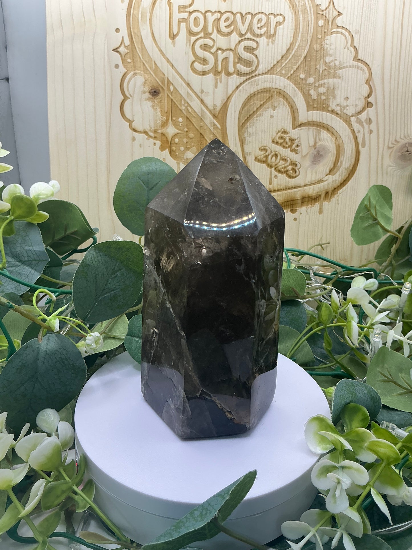 Smokey Quartz Tower (Morion Quartz) 1029g