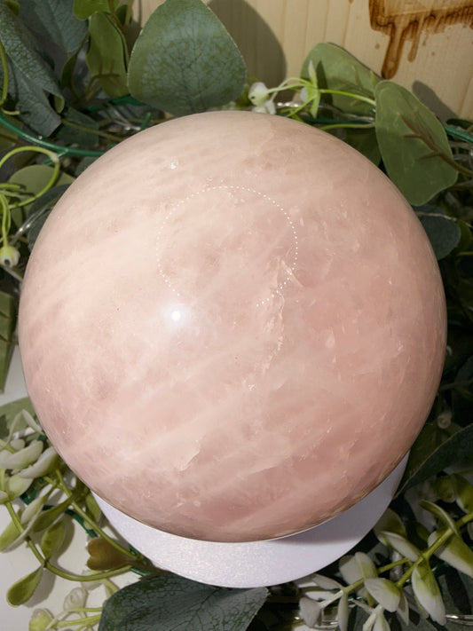 Extra Large Rose Quartz Sphere 2072g