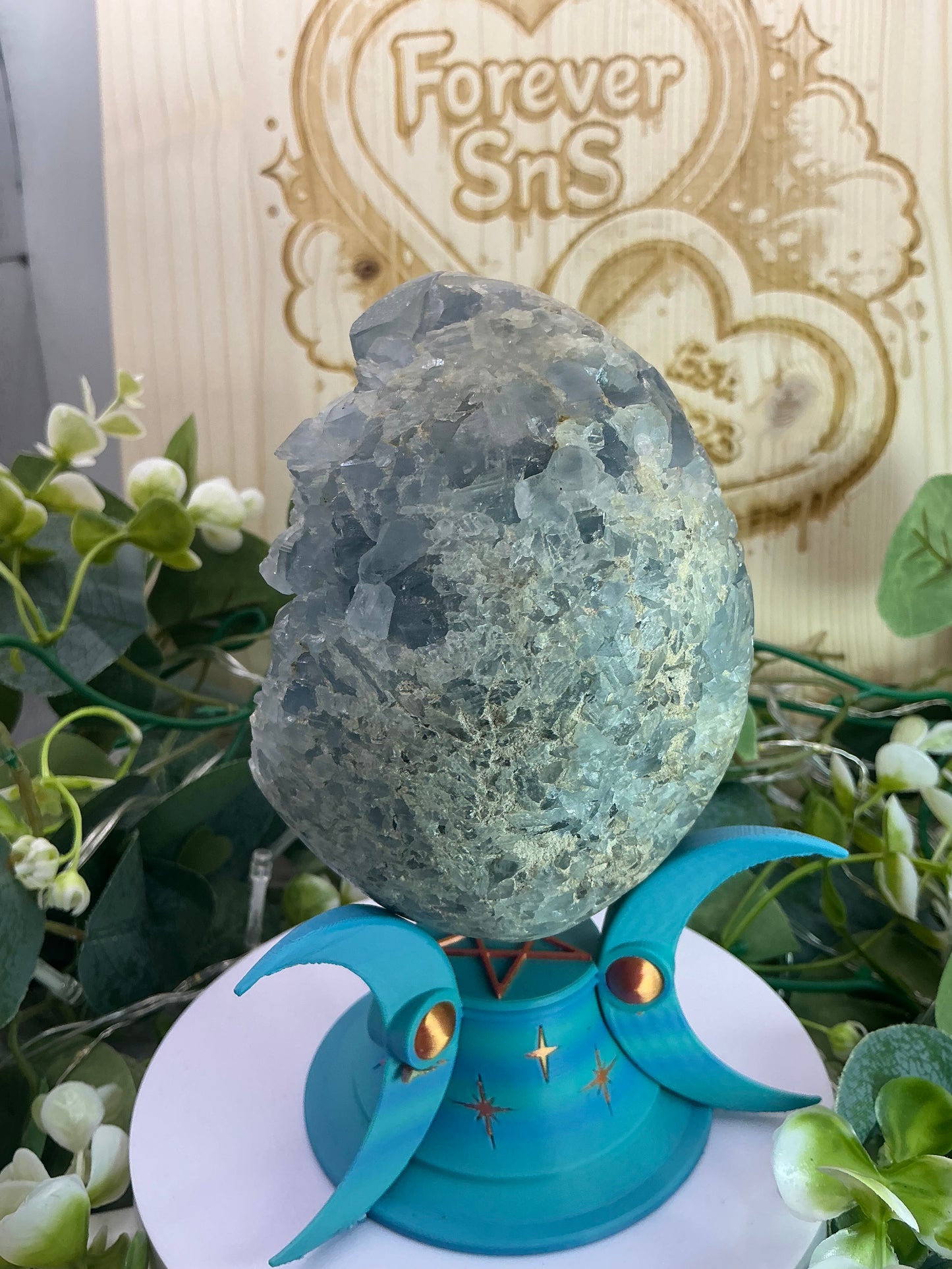 Blue Celestite Egg 1348g