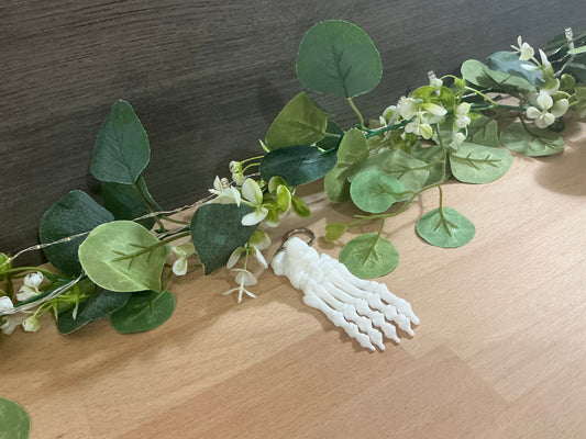 Skeleton Foot Keyring