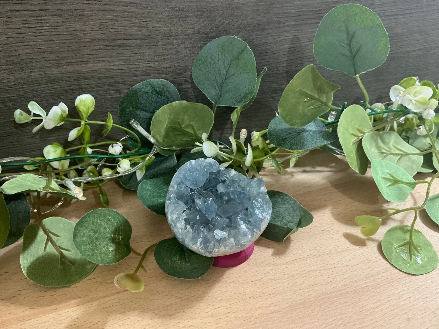 Blue Celestite Half Sphere 287g