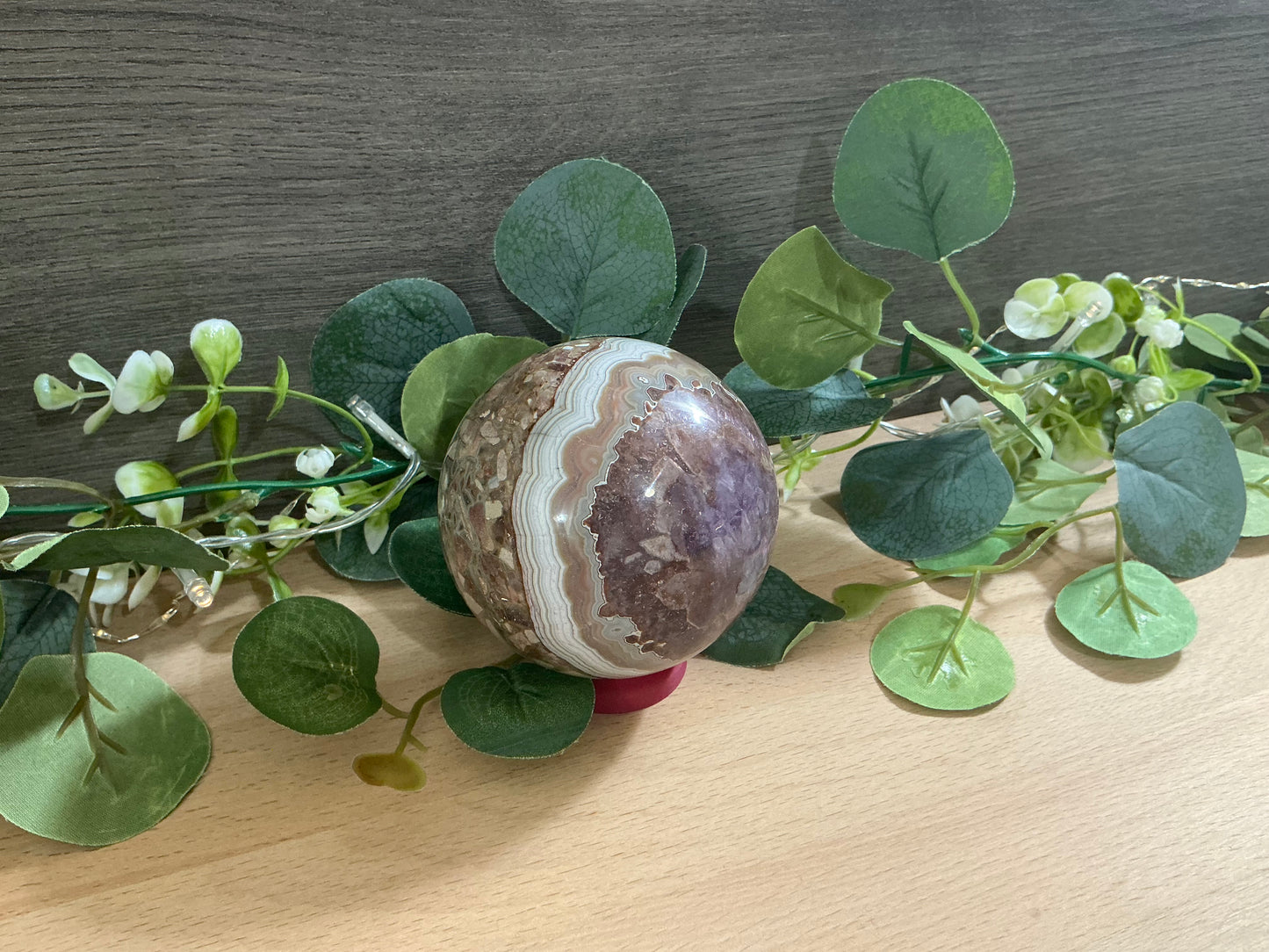 Amethyst x Agate Sphere 725g