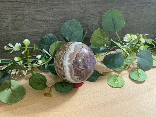 Amethyst x Agate Sphere 725g