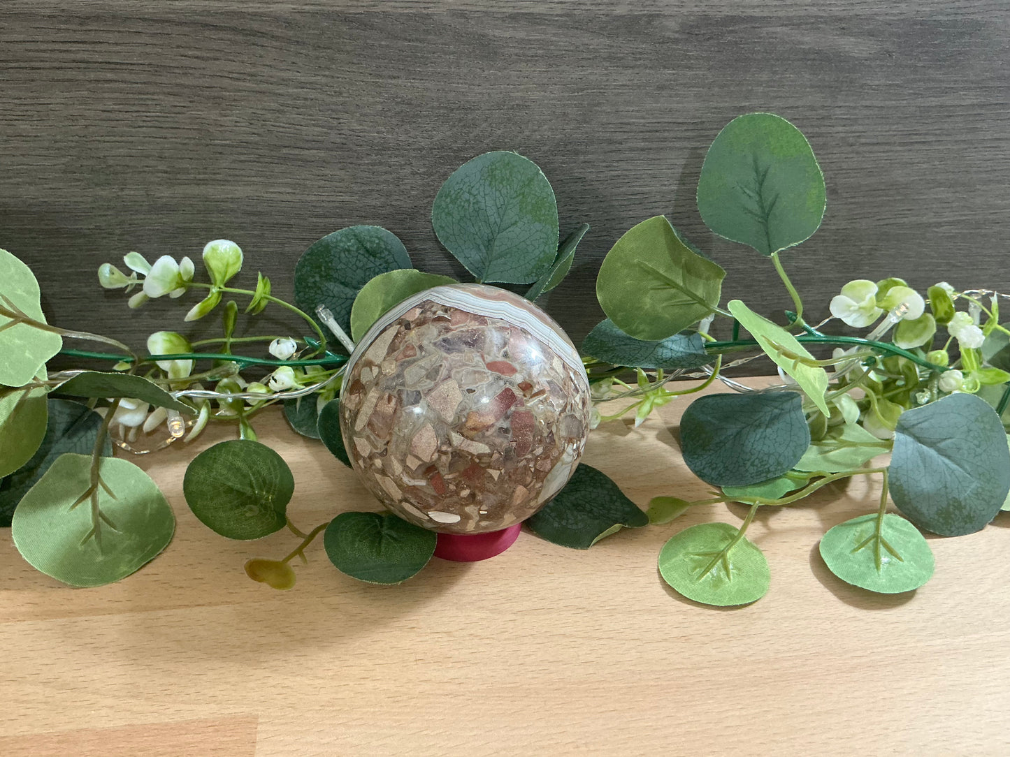 Amethyst x Agate Sphere 725g