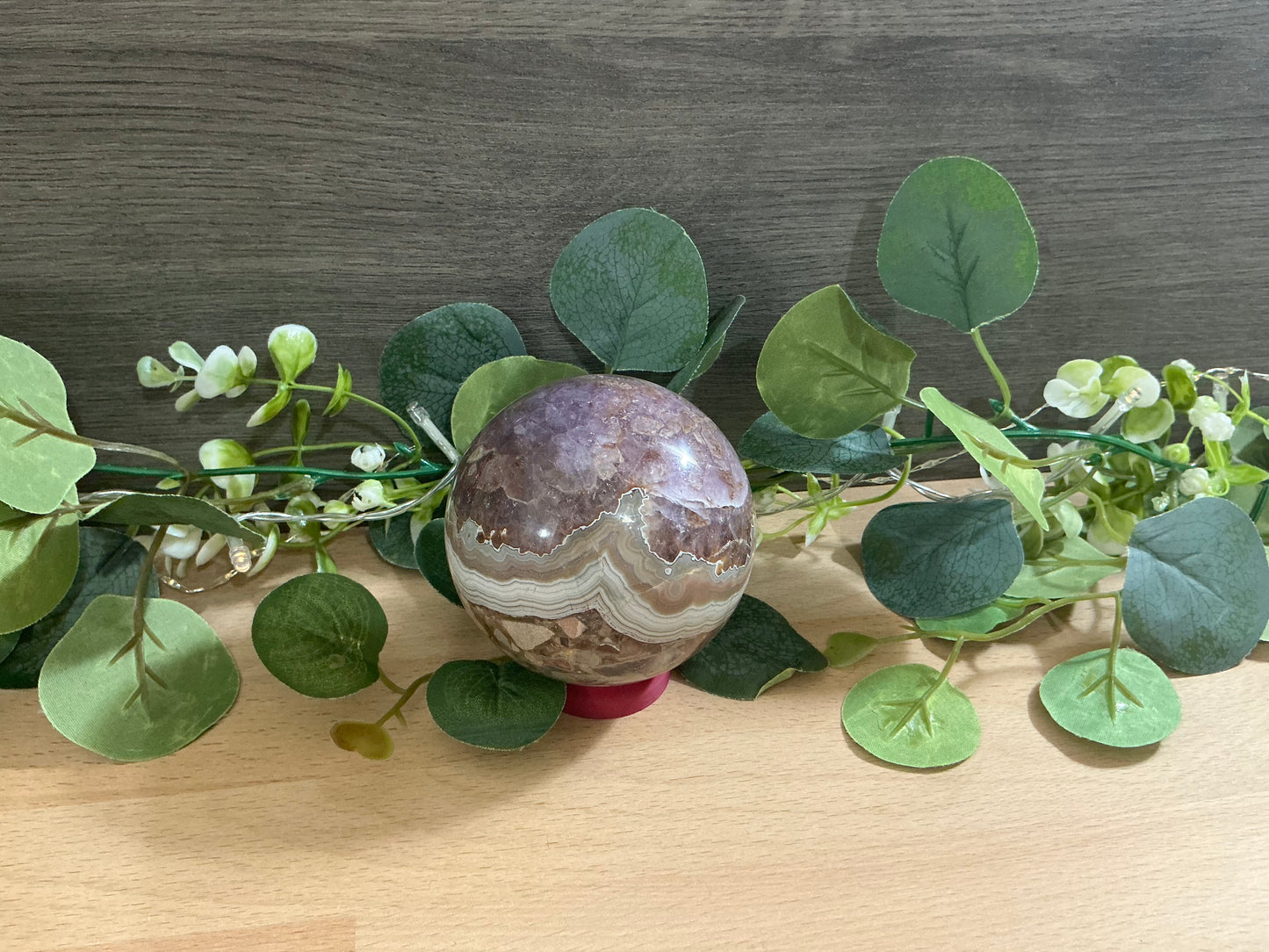 Amethyst x Agate Sphere 725g