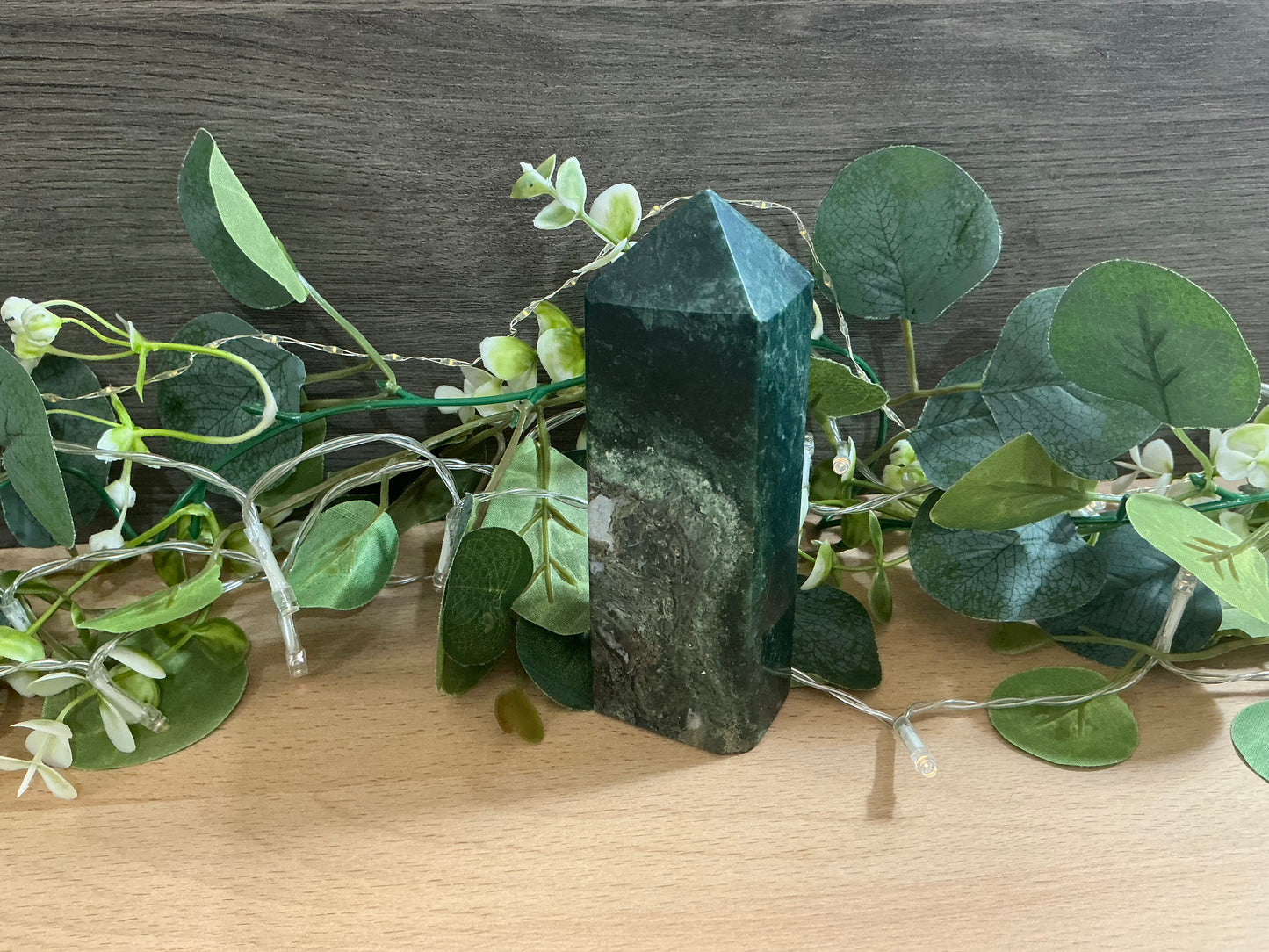 Moss Agate Tower 368g