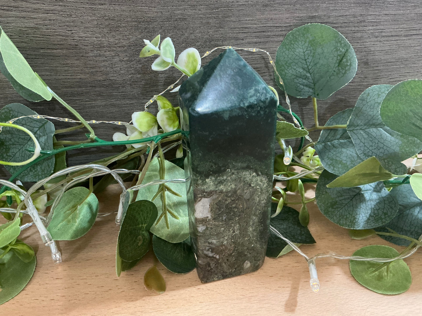 Moss Agate Tower 368g