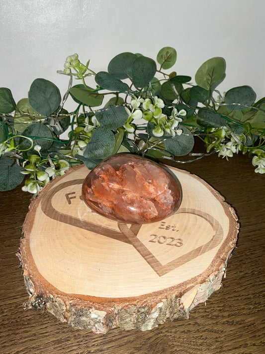 Red Hematoid Quartz (Fire Quartz) Palm  703g