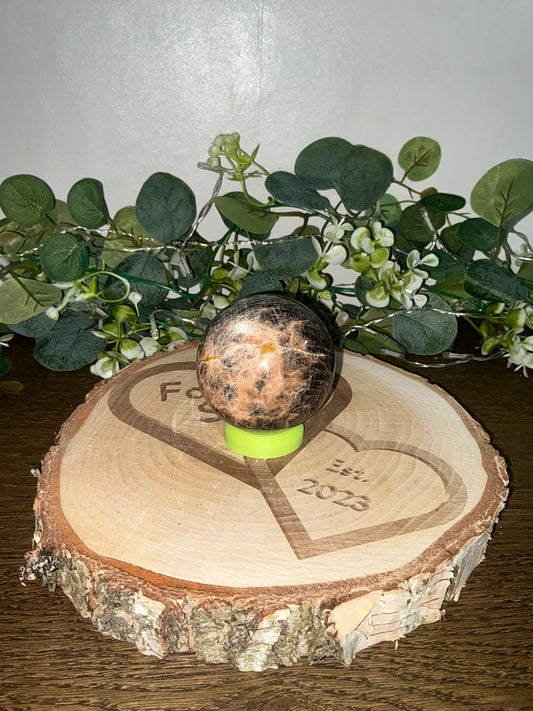 Black Moonstone Sphere 341g