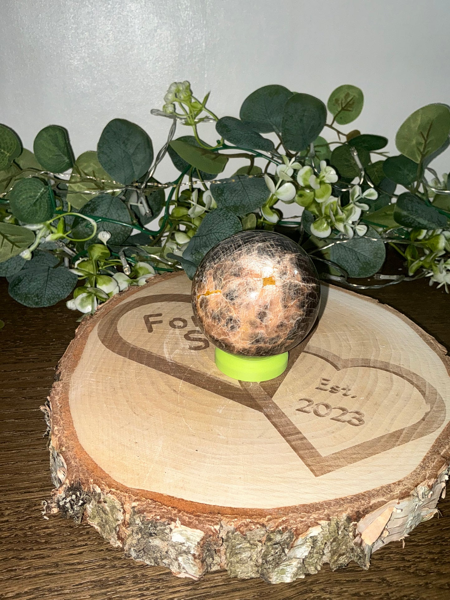 Black Moonstone Sphere 341g