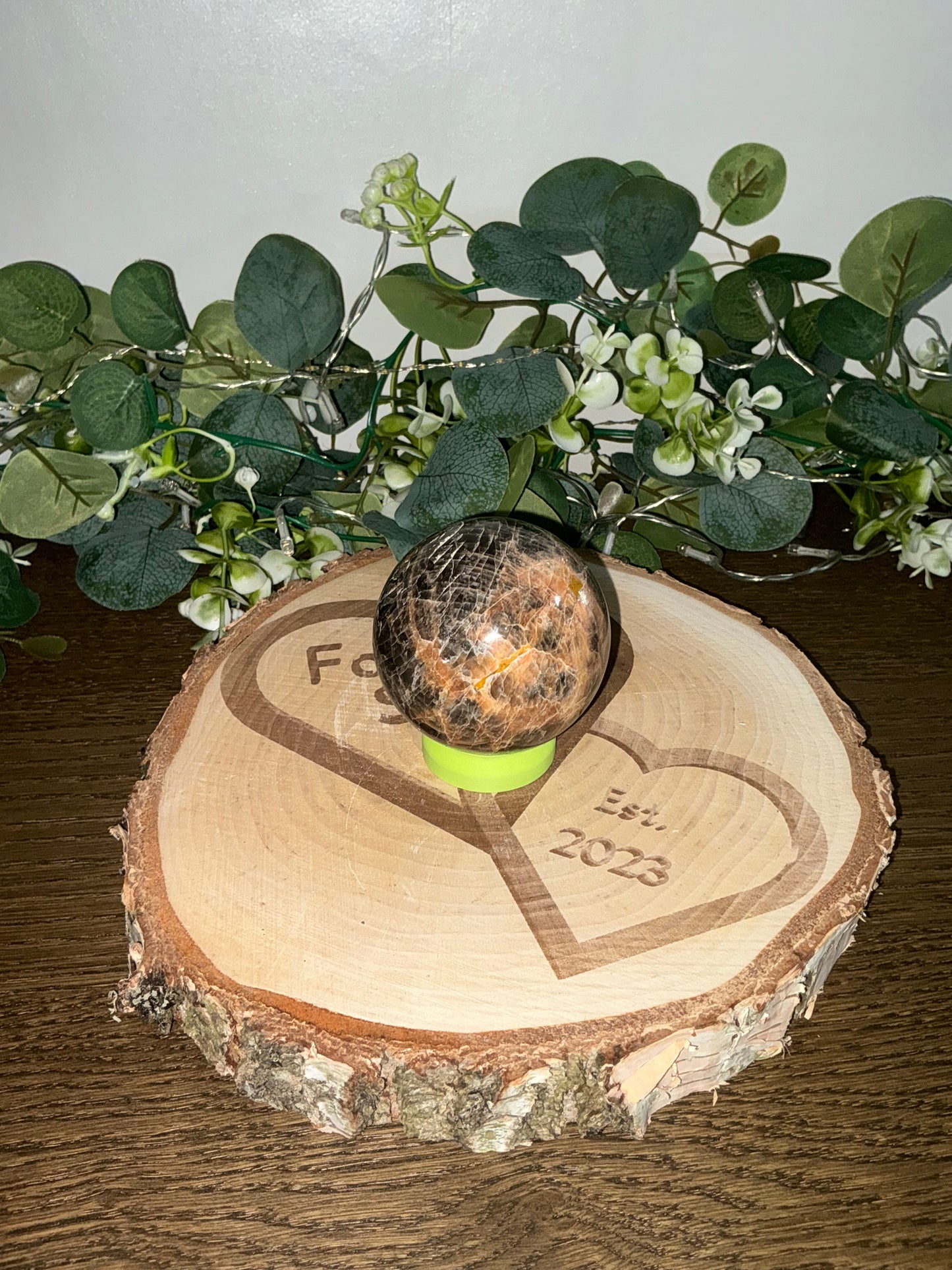 Black Moonstone Sphere 341g