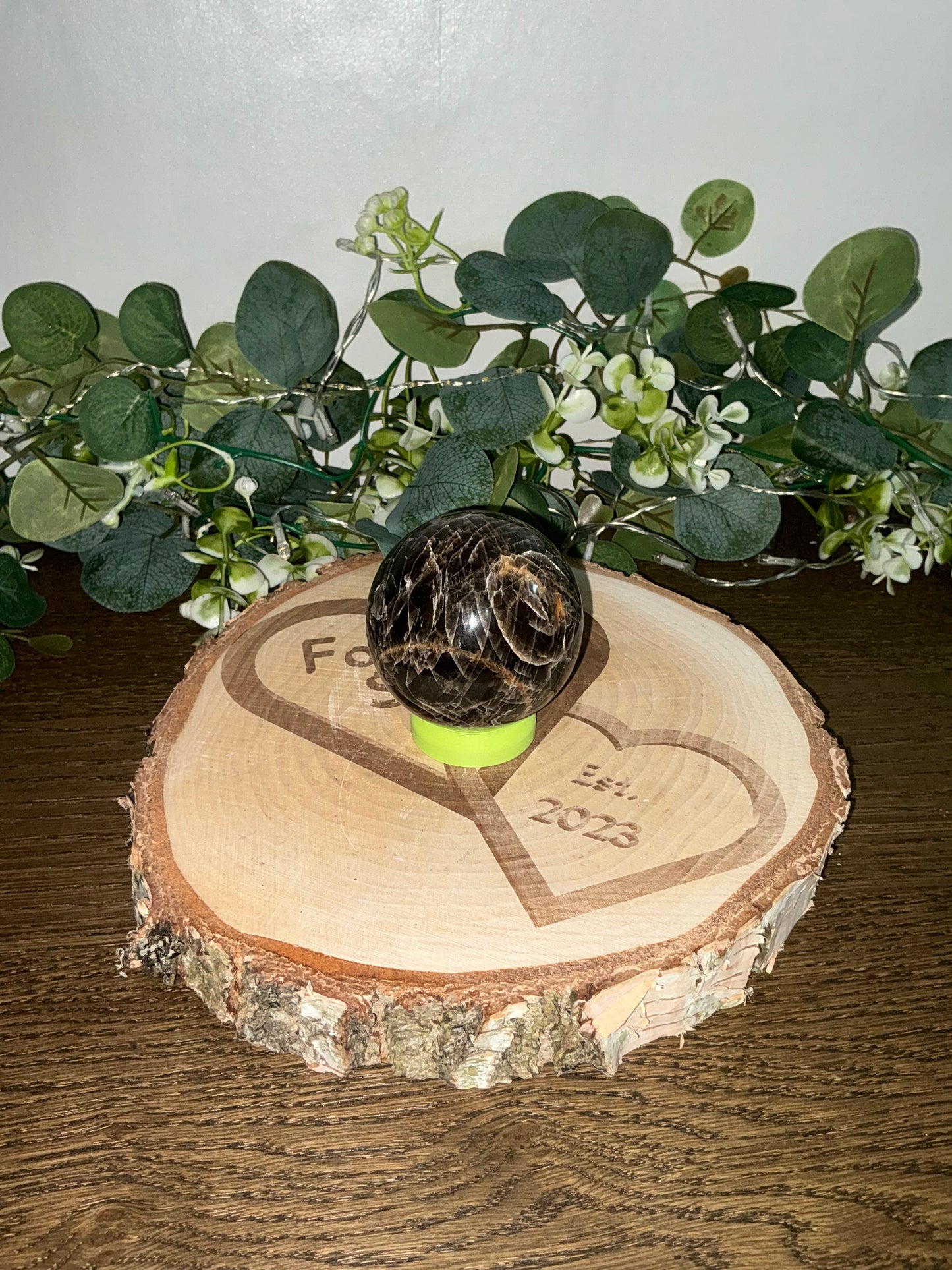 Black Moonstone Sphere 341g