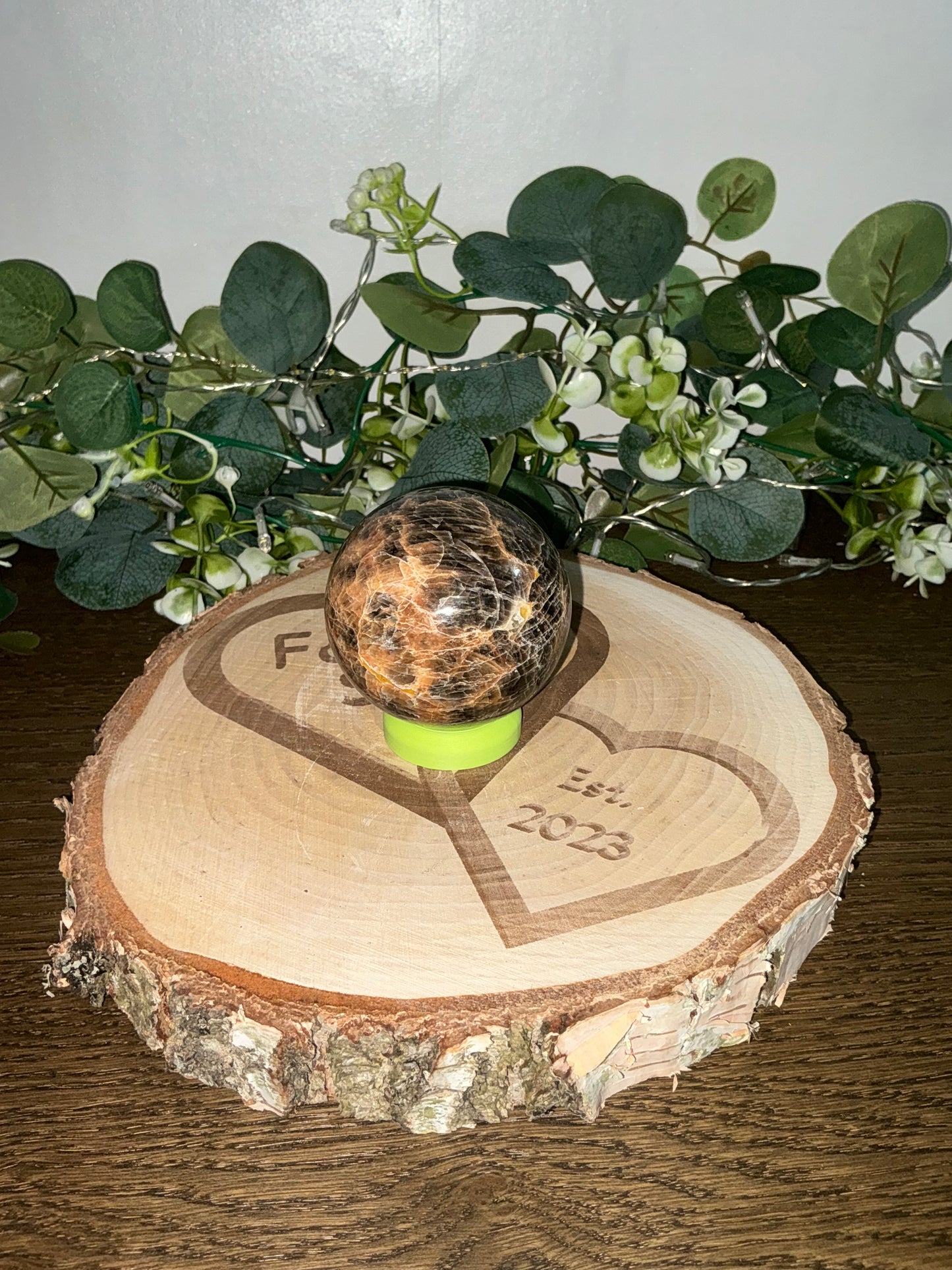 Black Moonstone Sphere 341g