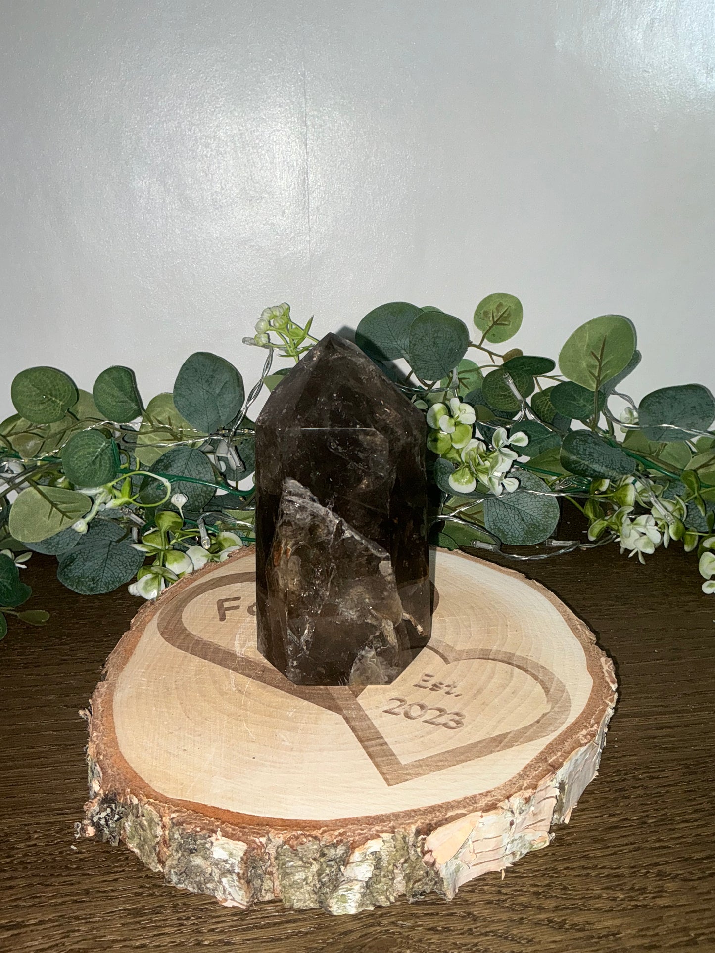 Smokey Quartz Tower (Morion Quartz) 1029g