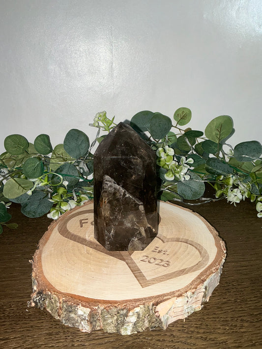 Smokey Quartz Tower (Morion Quartz) 1029g