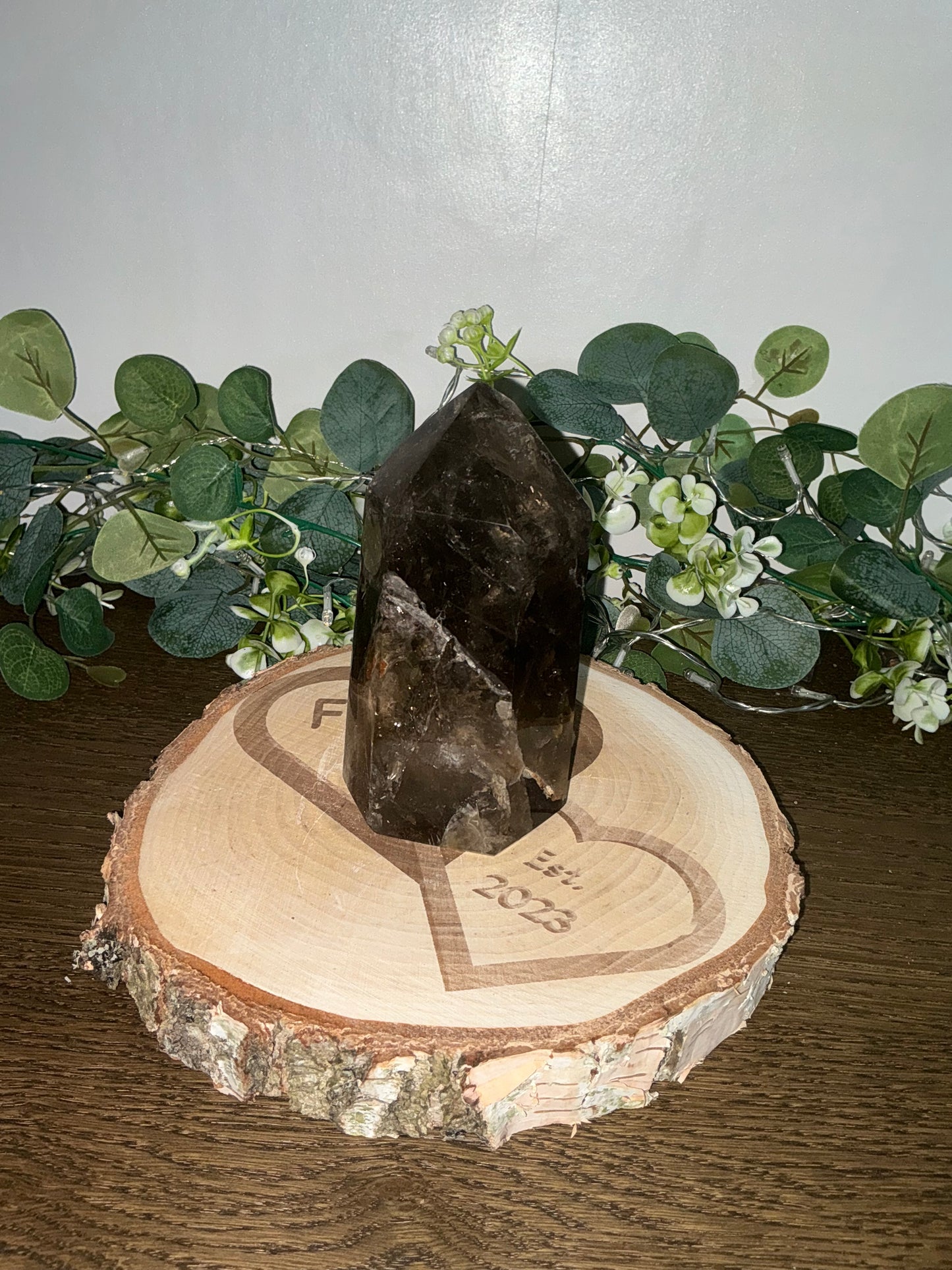 Smokey Quartz Tower (Morion Quartz) 1029g