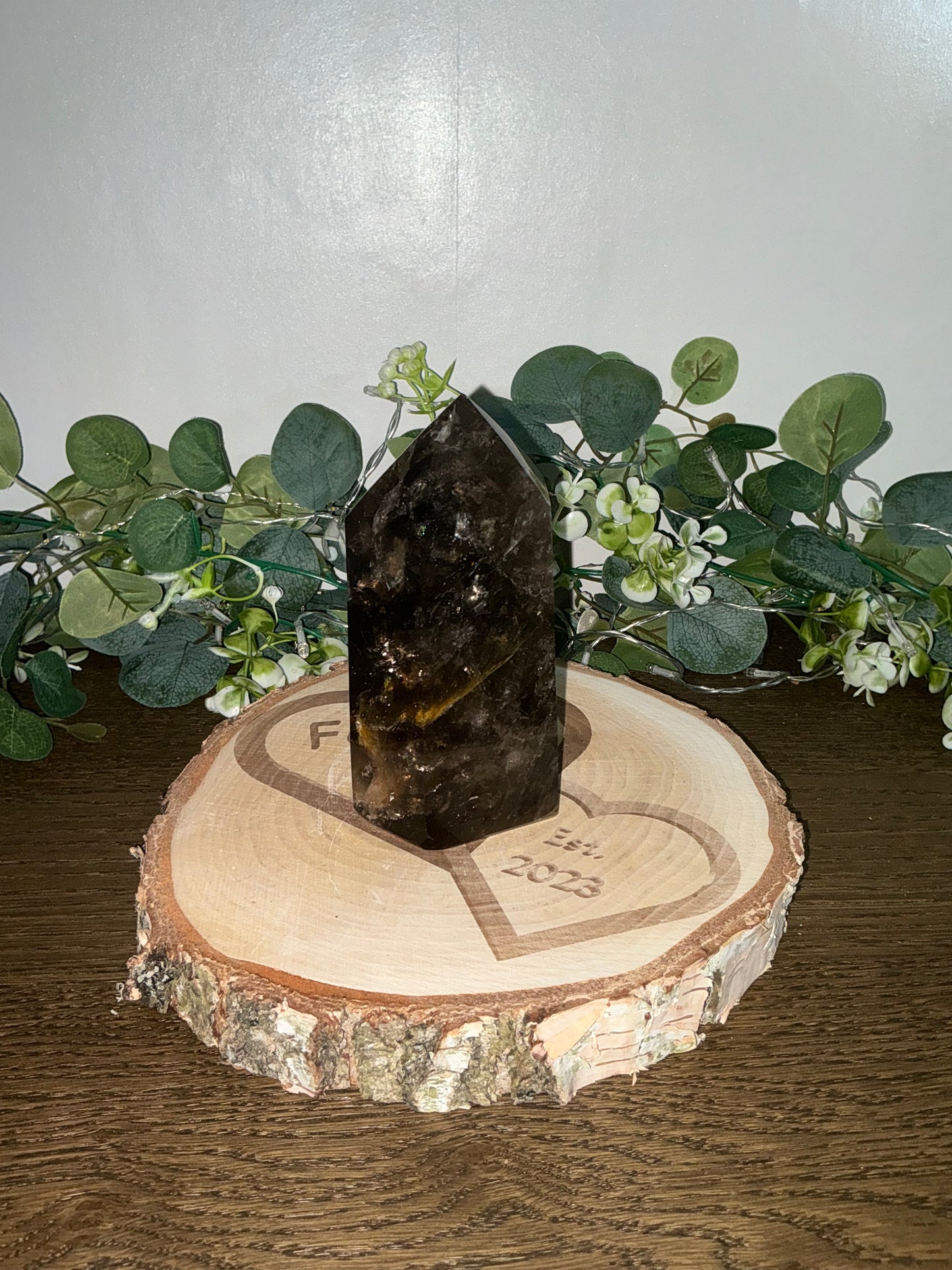Smokey Quartz Tower (Morion Quartz) 1029g