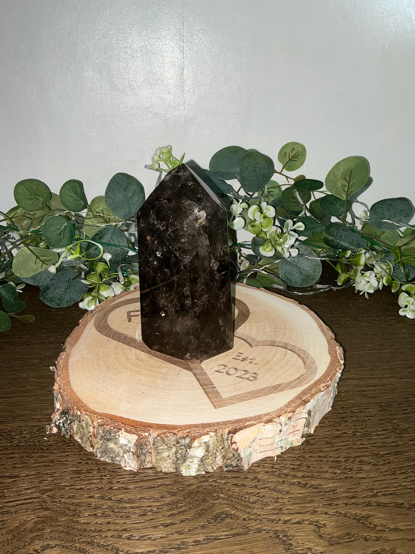 Smokey Quartz Tower (Morion Quartz) 1029g
