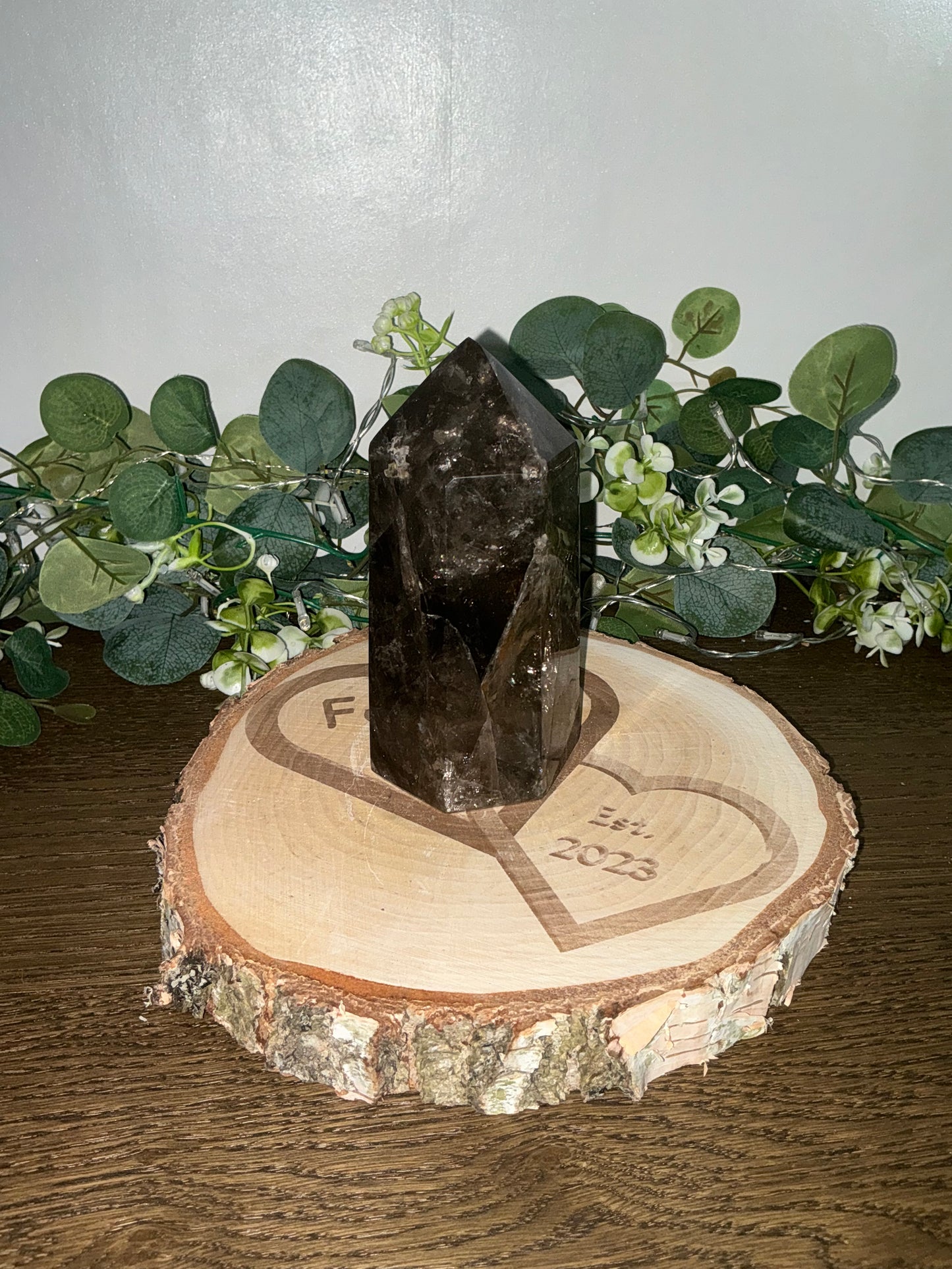 Smokey Quartz Tower (Morion Quartz) 1029g