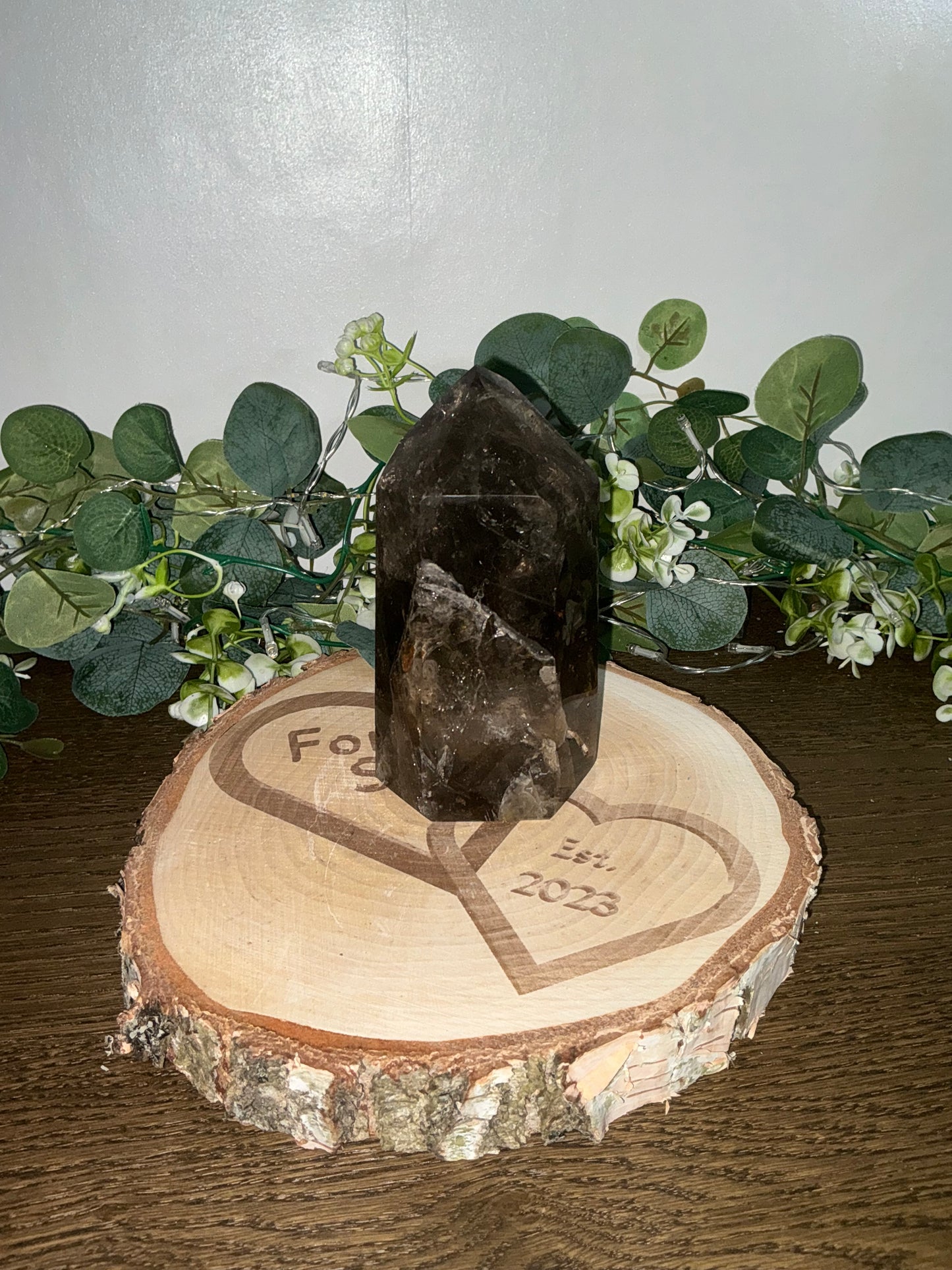 Smokey Quartz Tower (Morion Quartz) 1029g