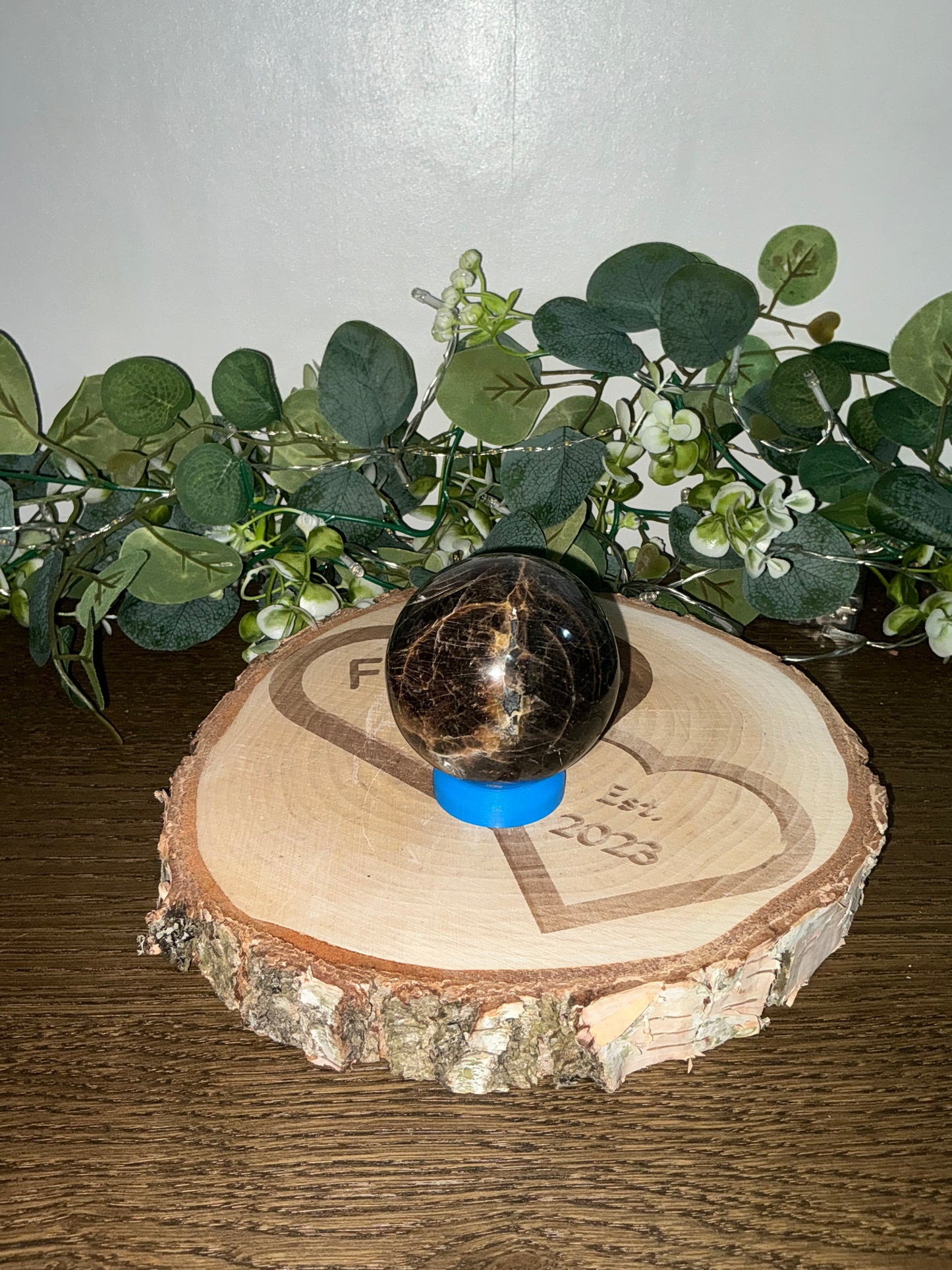 Black Moonstone Sphere 404g