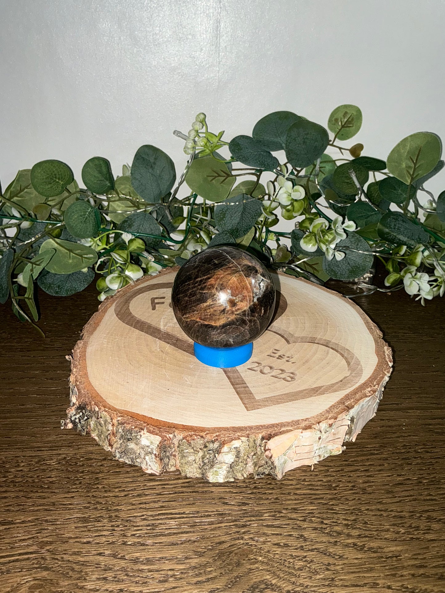 Black Moonstone Sphere 404g